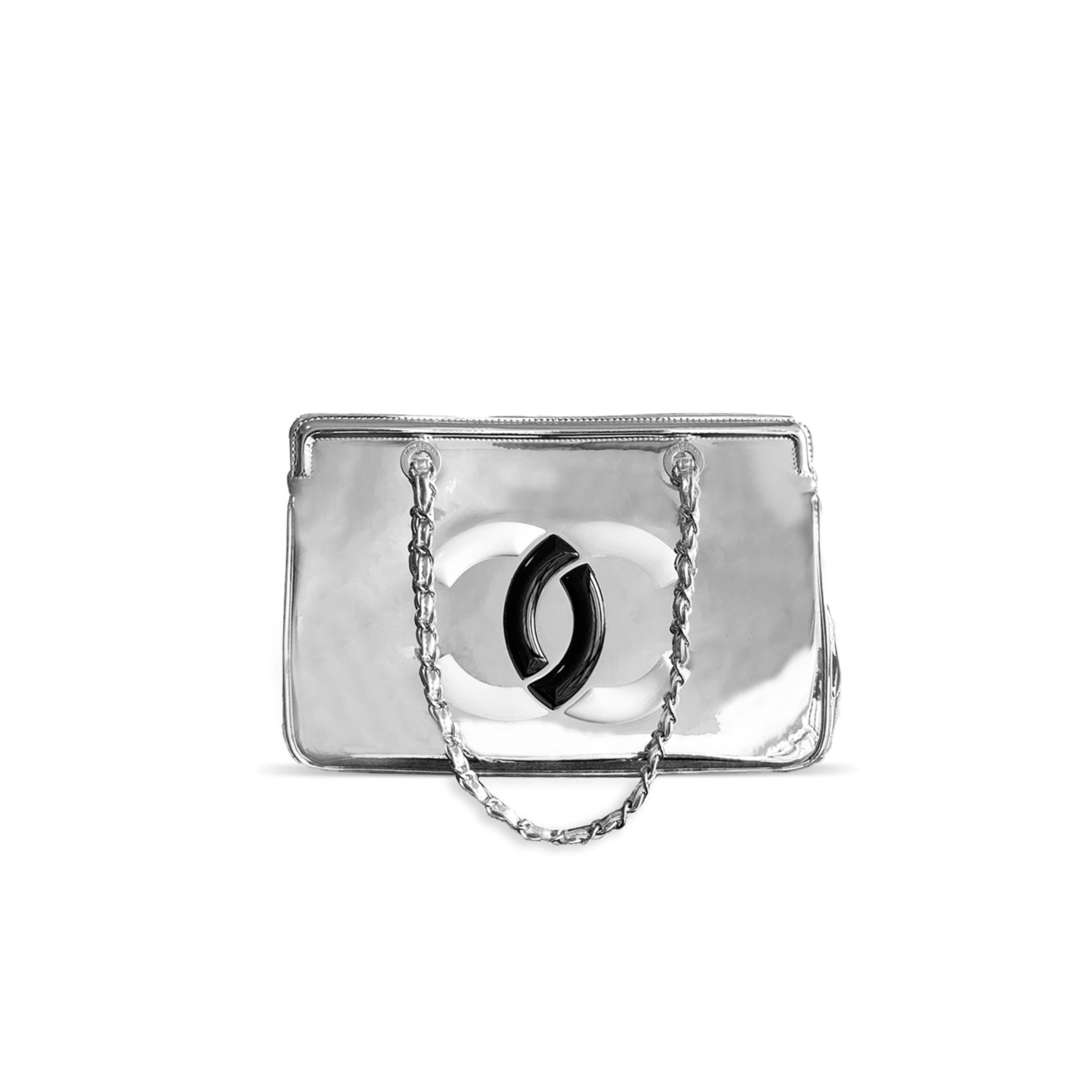 Ch**el COW PATENT LEATHER TOTE (33*32*12.5cm) Master Quality