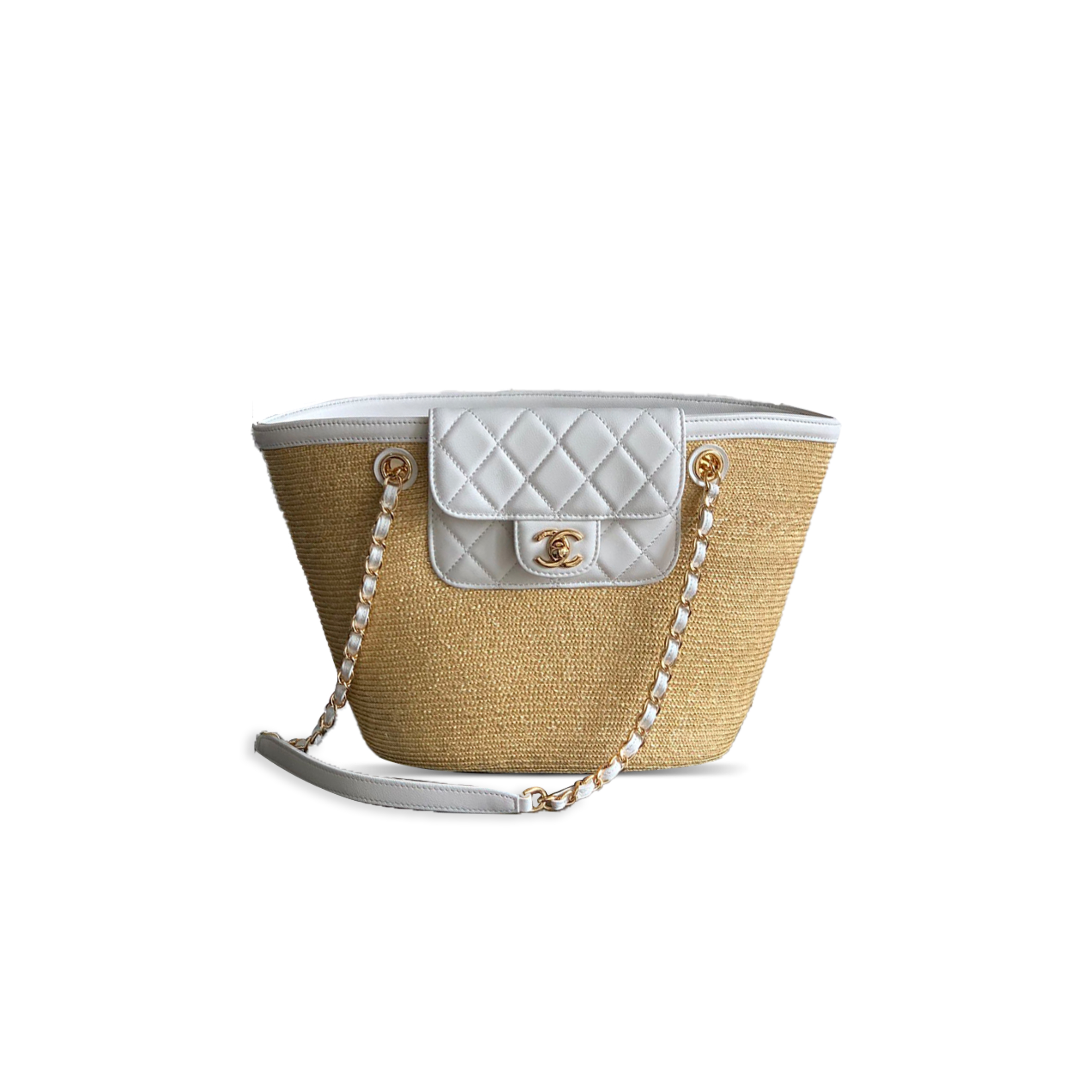 Ch**el SMALL WOVEN BASKET SHOPPING BAG (36*18*11.5cm) Master Quality