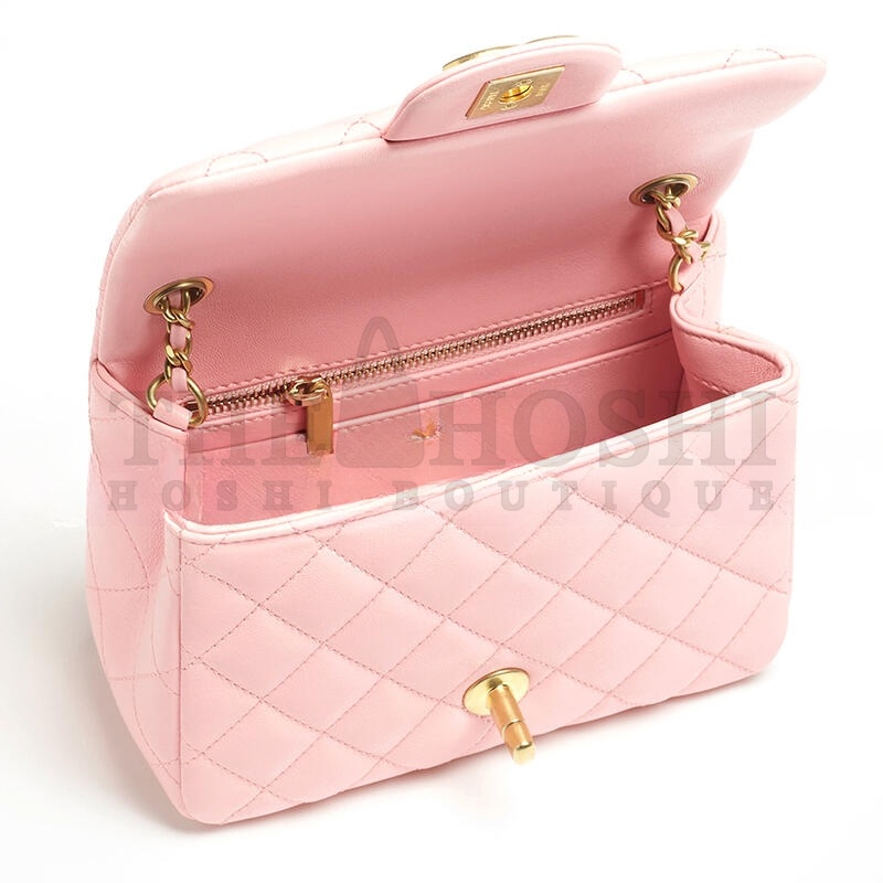 Ch**el MINI FLAP BAG AS5758 (18*13*7cm) Master Quality