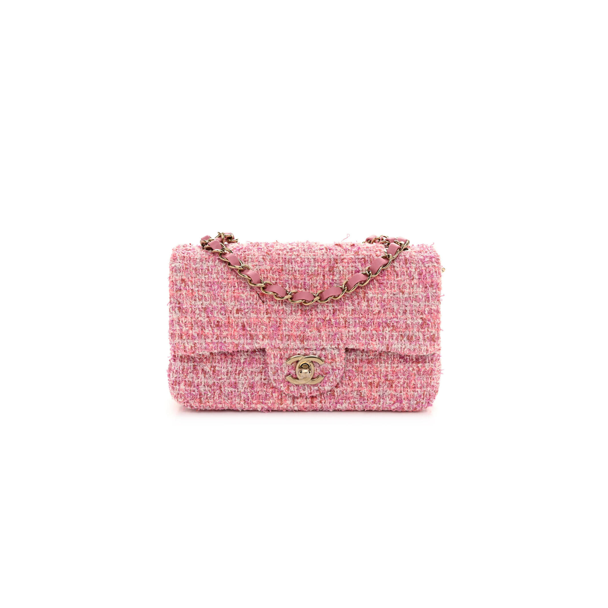 Ch**el MINI TWEED FLAP BAG 155672 (20*13*7cm) Master Quality