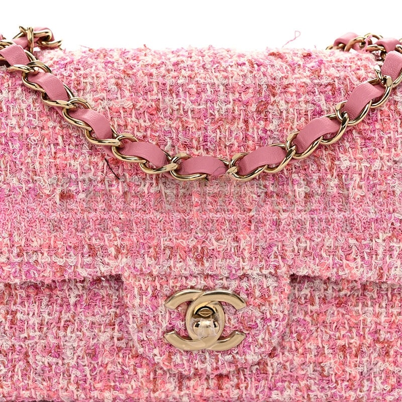 Ch**el MINI TWEED FLAP BAG 155672 (20*13*7cm) Master Quality