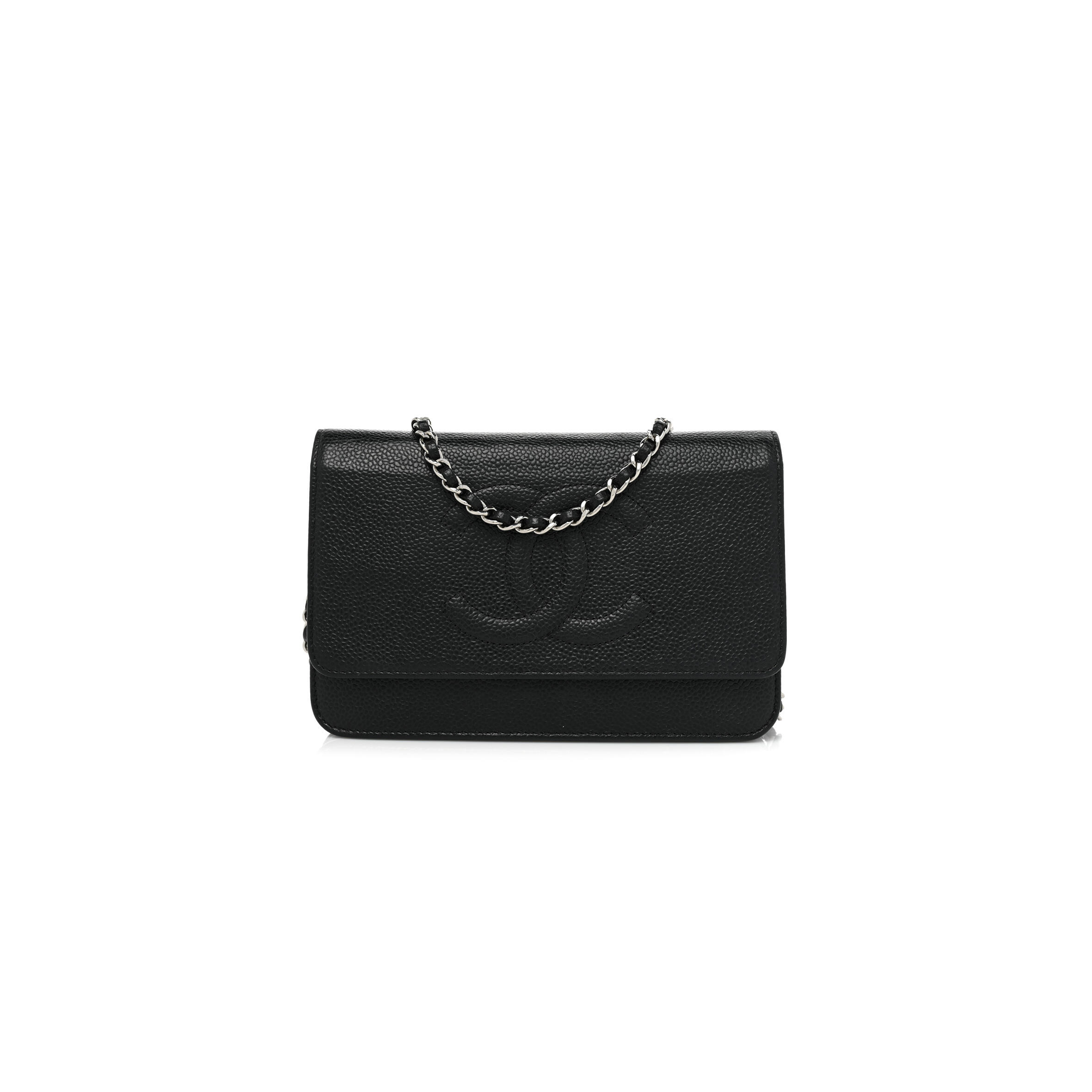 Ch**el CAVIAR TIMELESS CC WALLET ON CHAIN WOC DH73830 (19*13*4cm) Master Quality