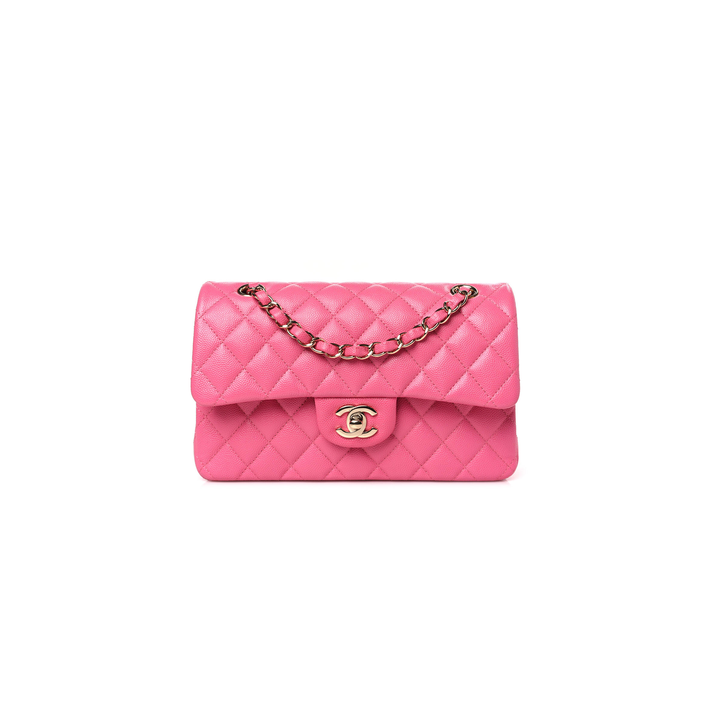 Ch**el CAVIAR QUILTED SMALL DOUBLE FLAP 1458294 (23*14.5*6cm) Master Quality