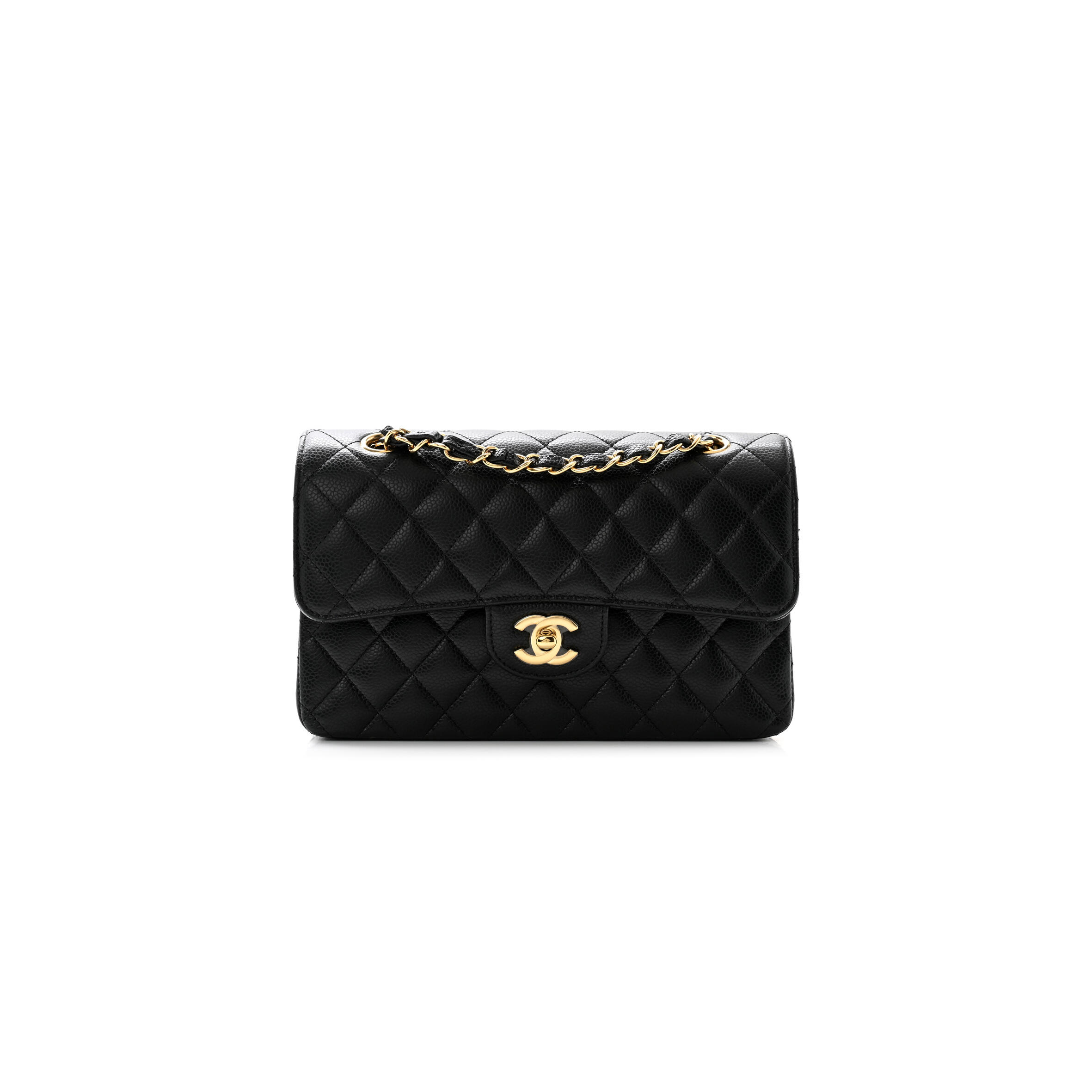 Ch**el CAVIAR QUILTED SMALL DOUBLE FLAP 1616881 (23*14.5*6cm) Master Quality