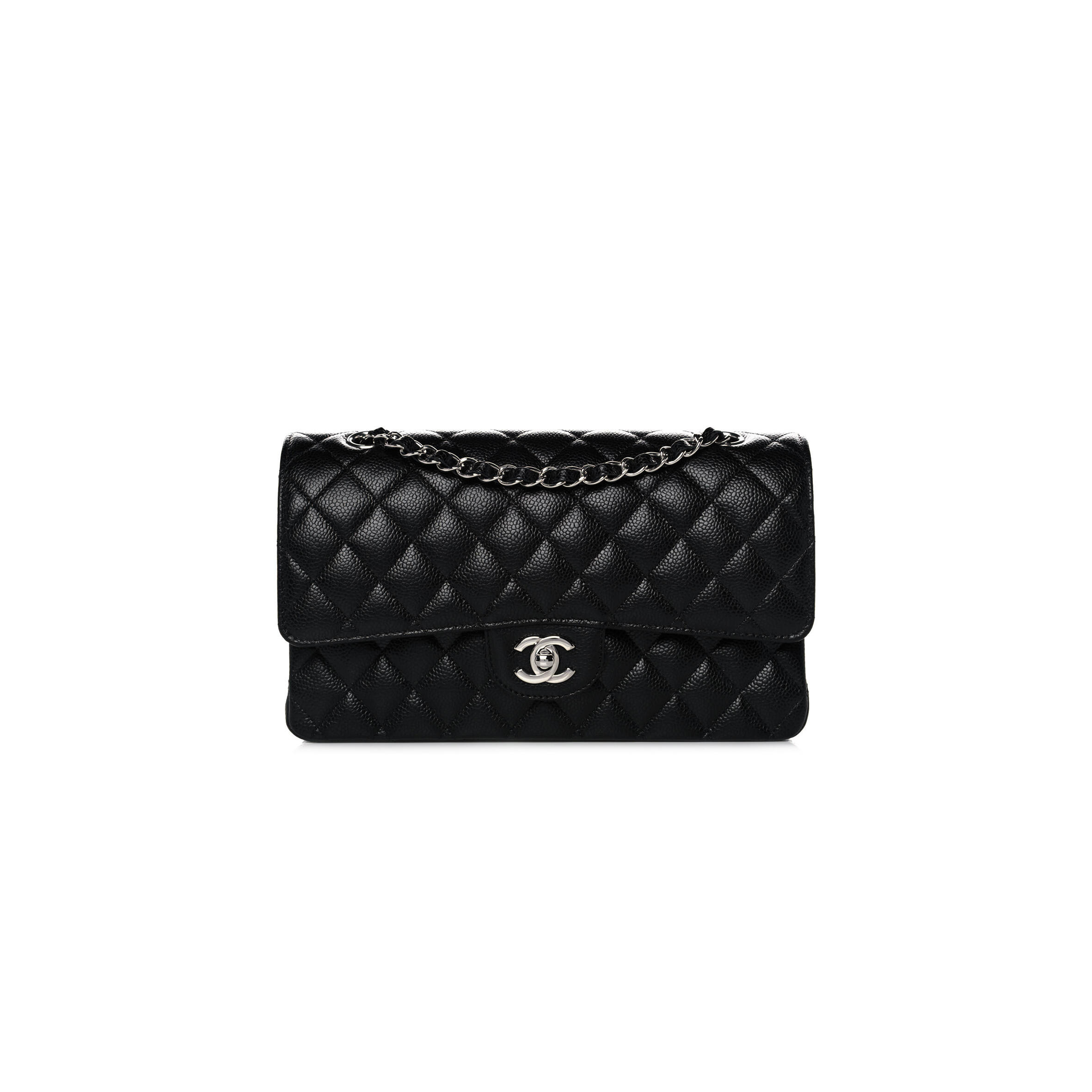 Ch**el CAVIAR QUILTED MEDIUM DOUBLE FLAP 1154144 (25*15*6cm) Master Quality