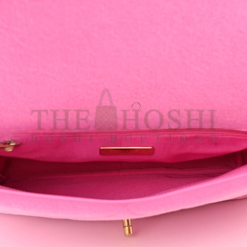 Ch**el DENIM QUILTED LARGE Ch**el 19 FLAP 1030020 (30*20*10cm) Master Quality