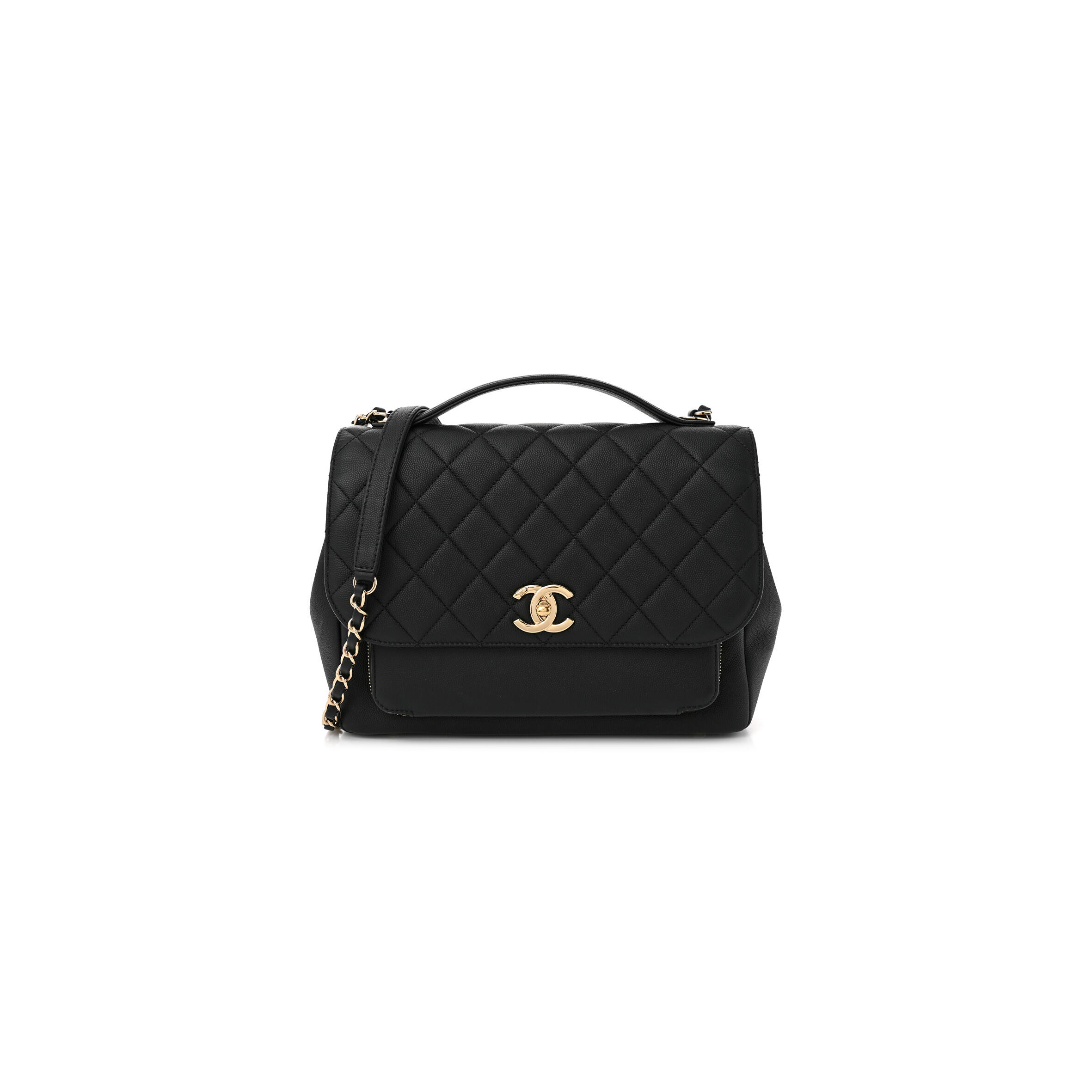 Ch**el CAVIAR QUILTED LARGE BUSINESS AFFINITY FLAP 1633880 (27*20*12cm) Master Quality