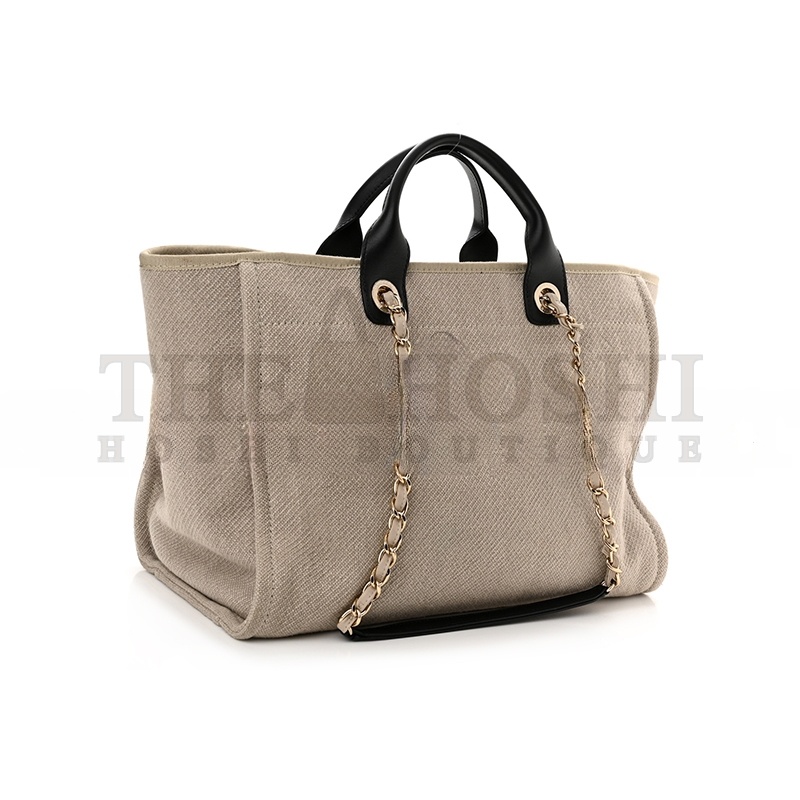 Ch**el MIXED FIBERS MEDIUM DEAUVILLE TOTE 1189087 (38*28*20cm) Master Quality