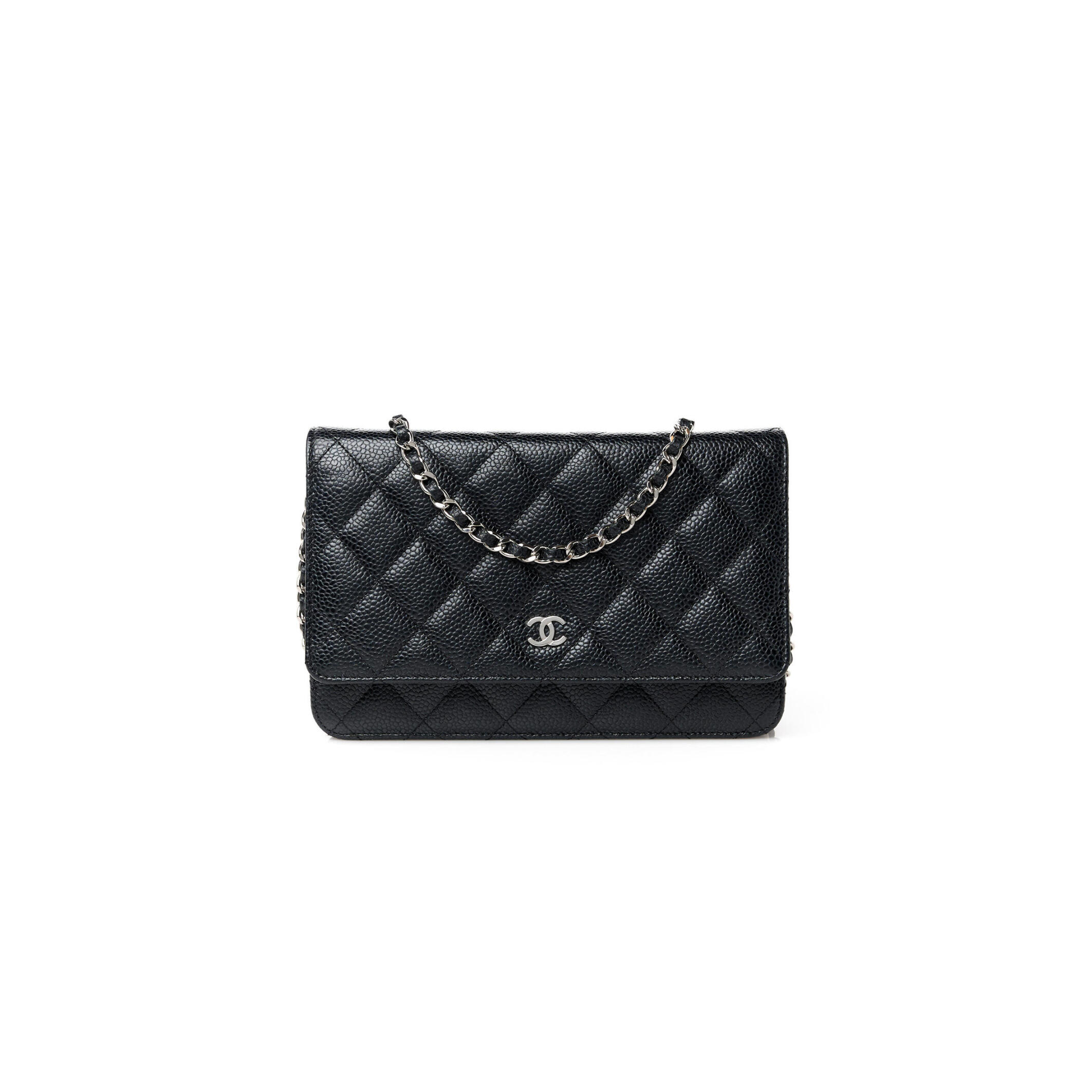 Ch**el CAVIAR QUILTED WALLET ON CHAIN WOC 1549553 (20*12*3cm) Master Quality