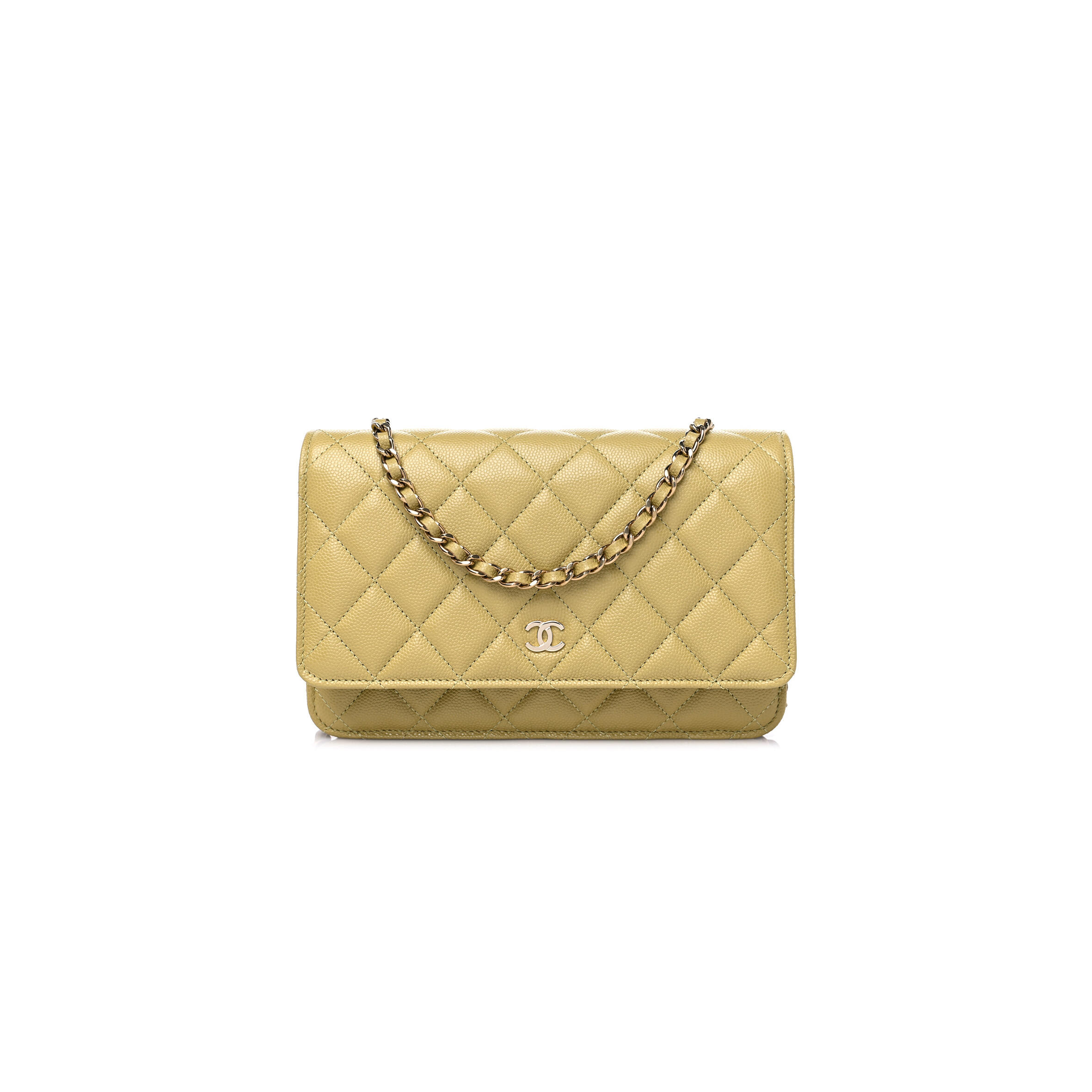 Ch**el CAVIAR QUILTED WALLET ON CHAIN WOC 1177827 (19*11*4cm) Master Quality