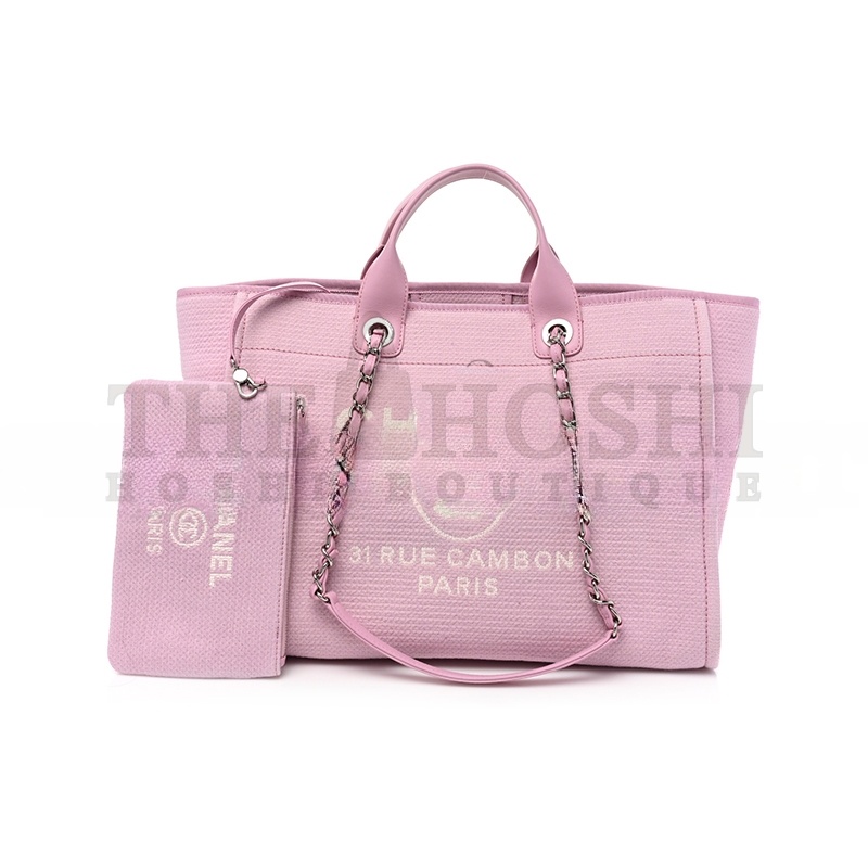 Ch**el MIXED FIBERS SMALL DEAUVILLE TOTE 1149317 (39*29*20cm) Master Quality