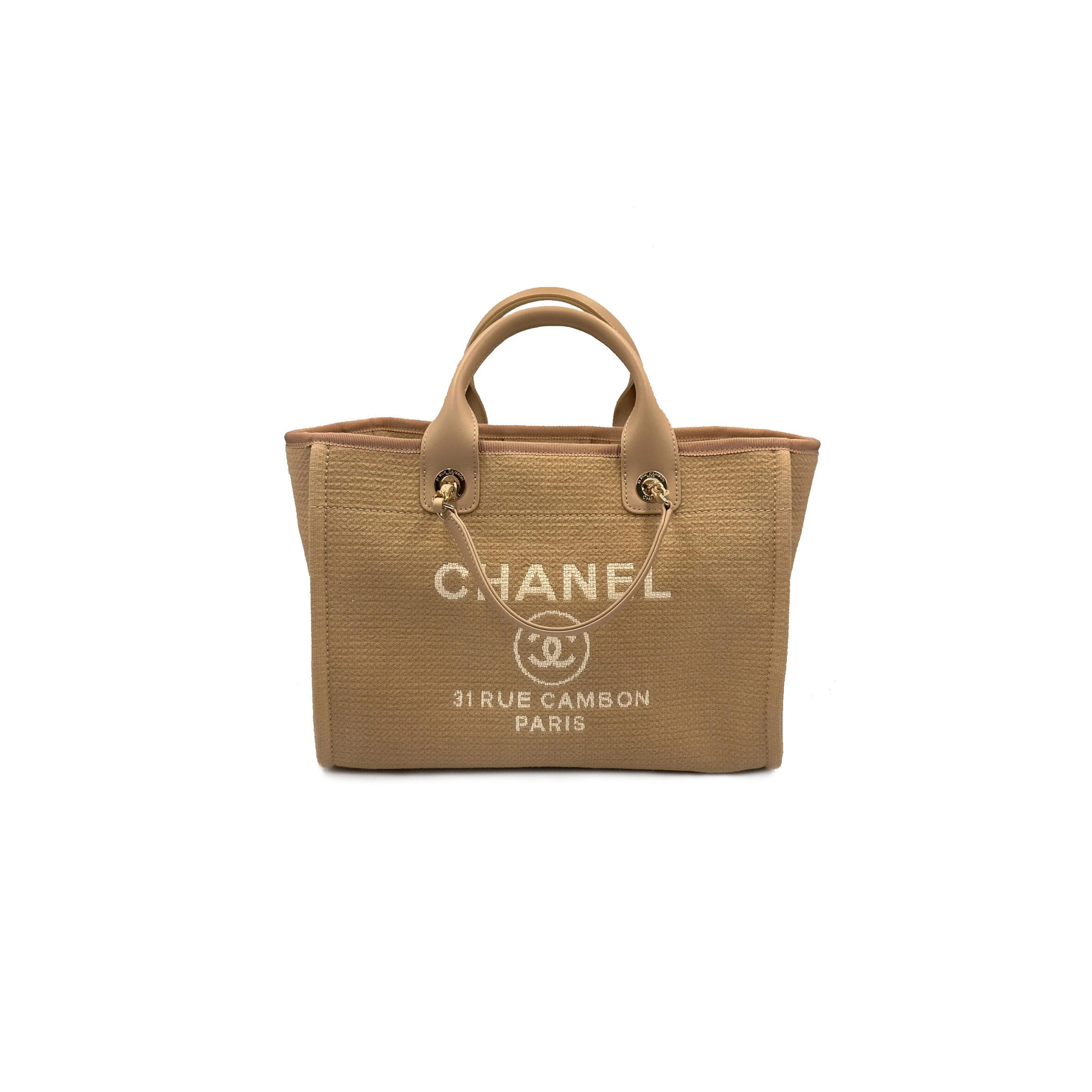 Ch**el MIXED FIBERS SMALL DEAUVILLE TOTE 142010 (39*24*17cm) Master Quality