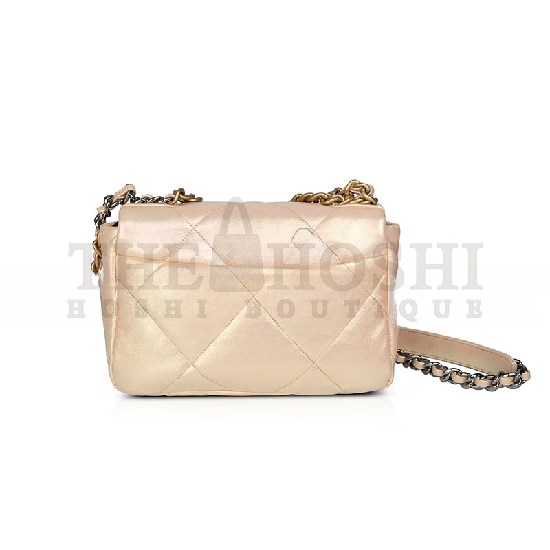 Ch**el IRIDESCENT MEDIUM 19 FLAP 1382980 (25*16*9cm) Master Quality