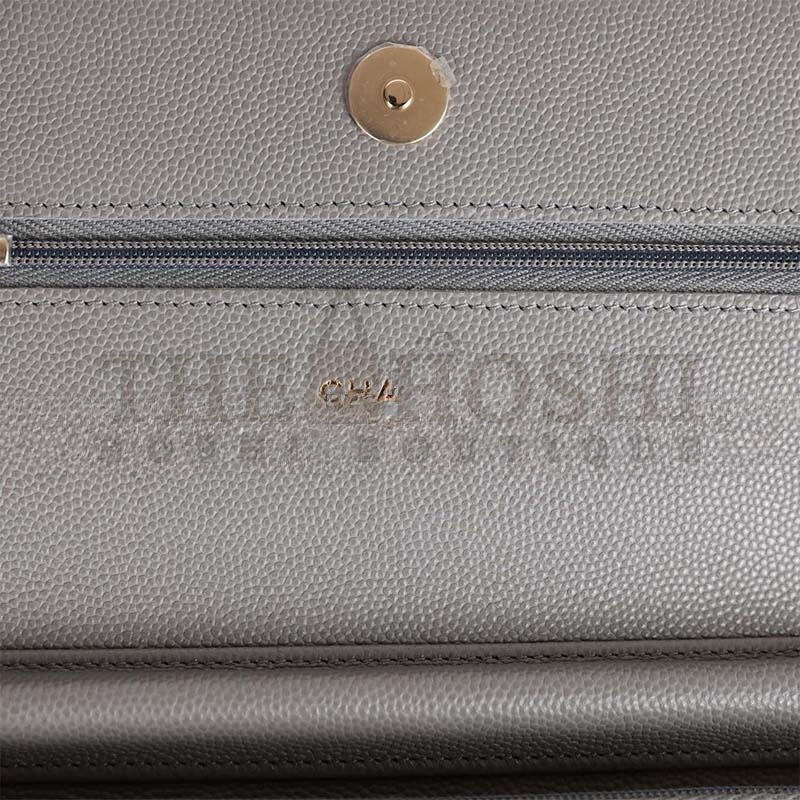 Ch**el CAVIAR QUILTED WALLET ON CHAIN WOC 1803779 (19*13*4cm) Master Quality