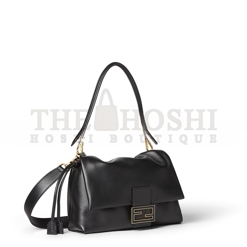 F**di MAMMA BAGUETTE MEDIUM BLACK NAPPA LEATHER BAG 8BR833AQ0DF0KUR (26.5*18*8.5cm) Master Quality