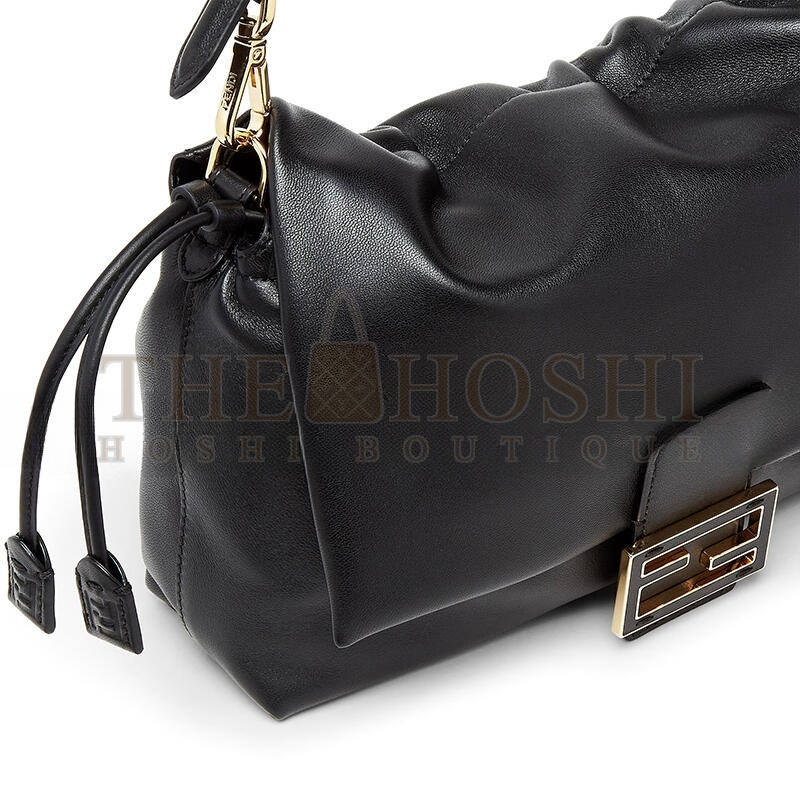 F**di MAMMA BAGUETTE MEDIUM BLACK NAPPA LEATHER BAG 8BR833AQ0DF0KUR (26.5*18*8.5cm) Master Quality
