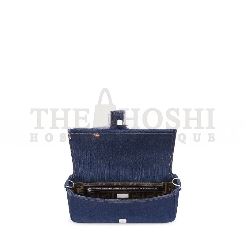 F**di BAGUETTE BLUE DENIM BAG 8BR600AL9WF0KR1 (27*15*6cm) Master Quality