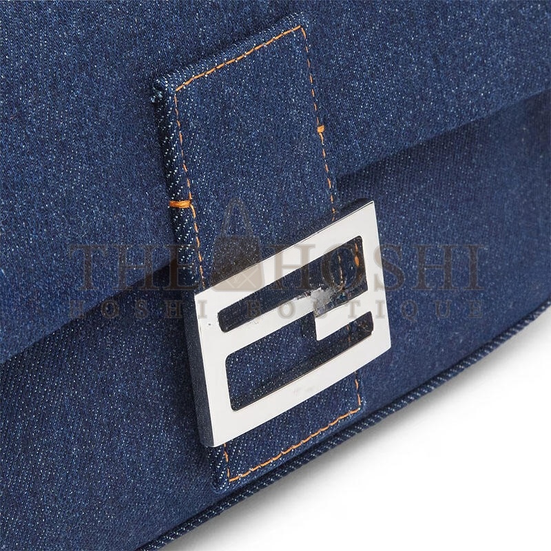 F**di BAGUETTE BLUE DENIM BAG 8BR600AL9WF0KR1 (27*15*6cm) Master Quality