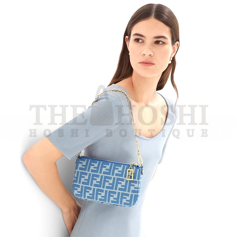 F**di BAGUETTE POUCH 8BS073AUNJF1SKL (20*12*3cm) Master Quality