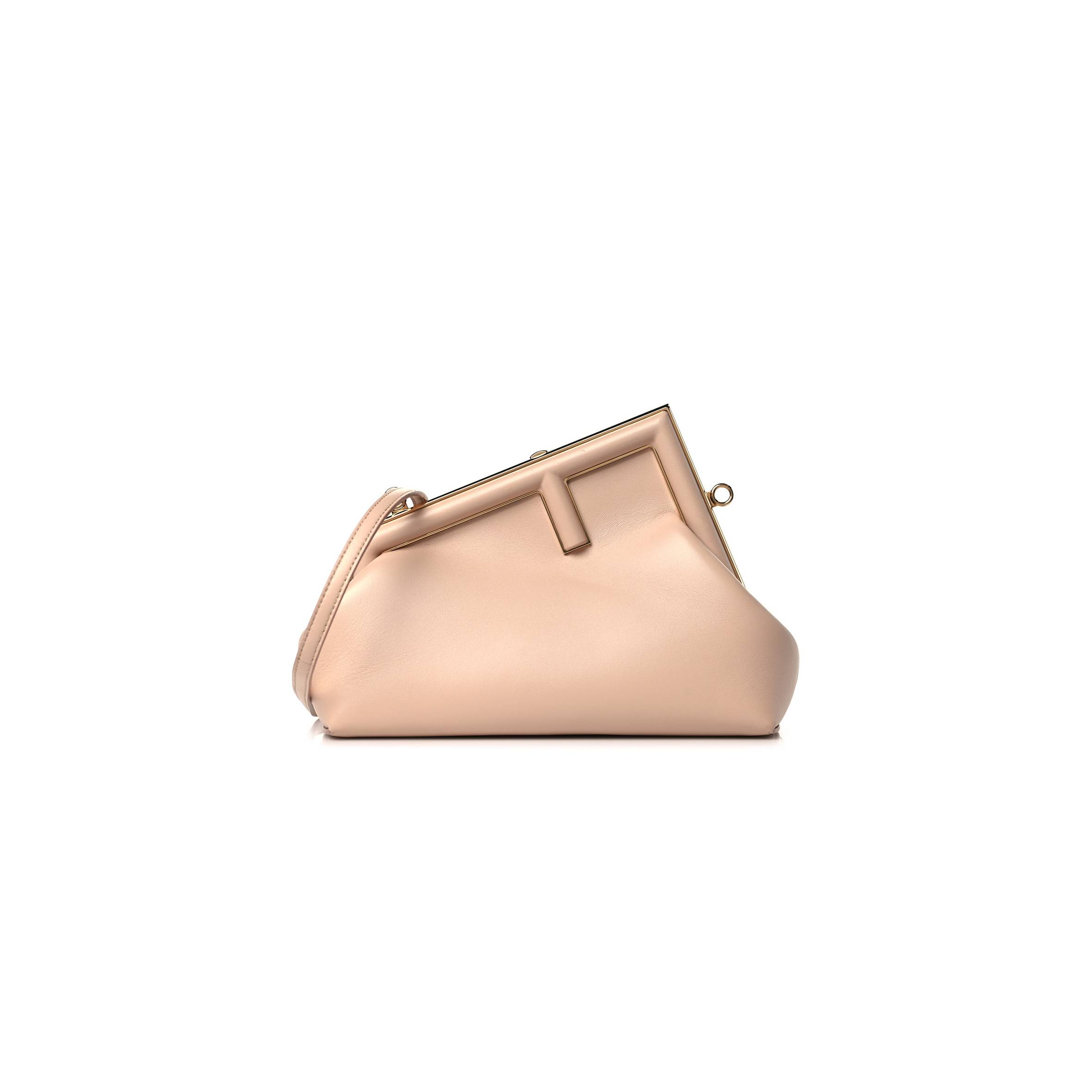 F**di SHINY NAPPA SMALL F**di FIRST POUDRE (26*18*9.5cm) Master Quality