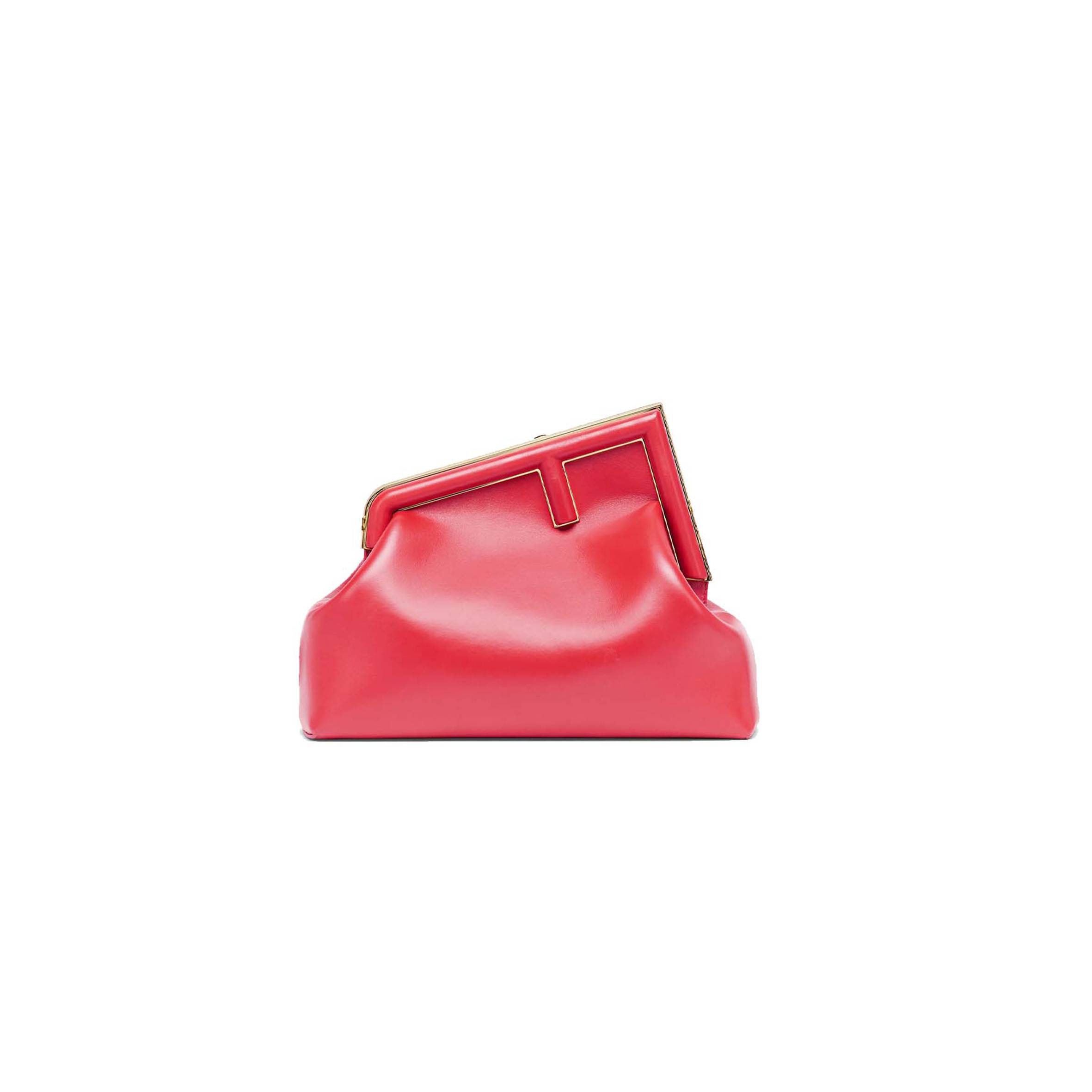 F**di FIRST MEDIUM - FUCHSIA LEATHER BAG 8BP127ABVEF1HB7 (32.5*23.5*15cm) Master Quality