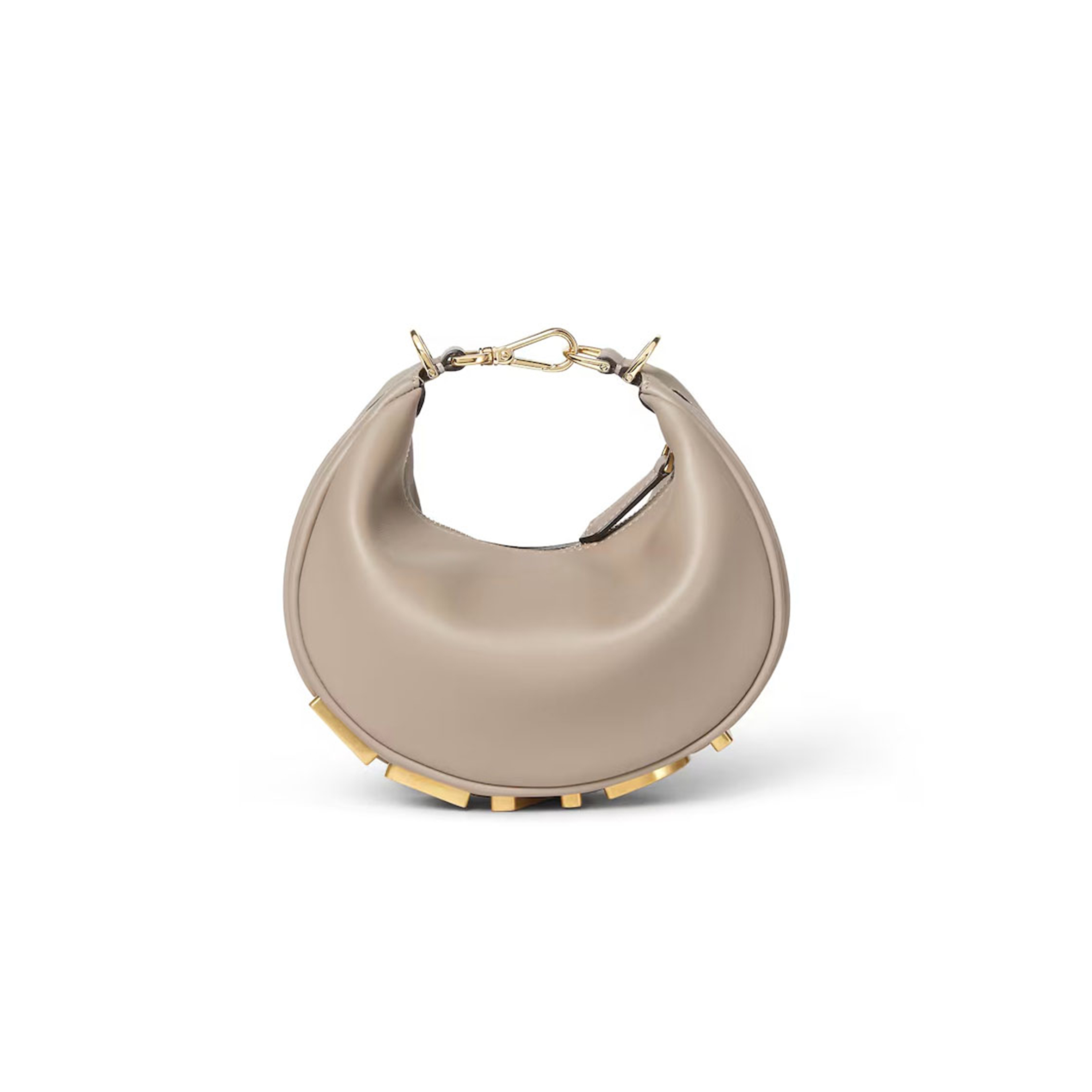 F**di F**diGRAPHY MINI DOVE GREY LEATHER MINI-BAG 8BS081A5DYF1JCT (20*13*7.5cm) Master Quality