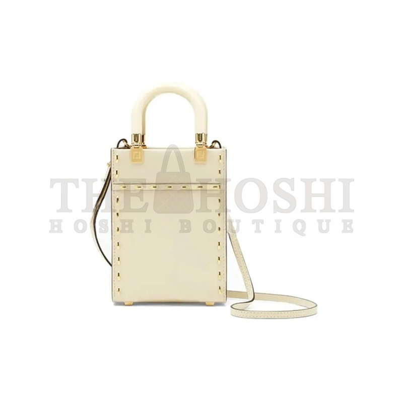 F**di SUNSHINE MINI TOTE SHOULDER CROSSBODY BAG 8BS051AHN3F1FIR (18*13*6.5cm) Master Quality