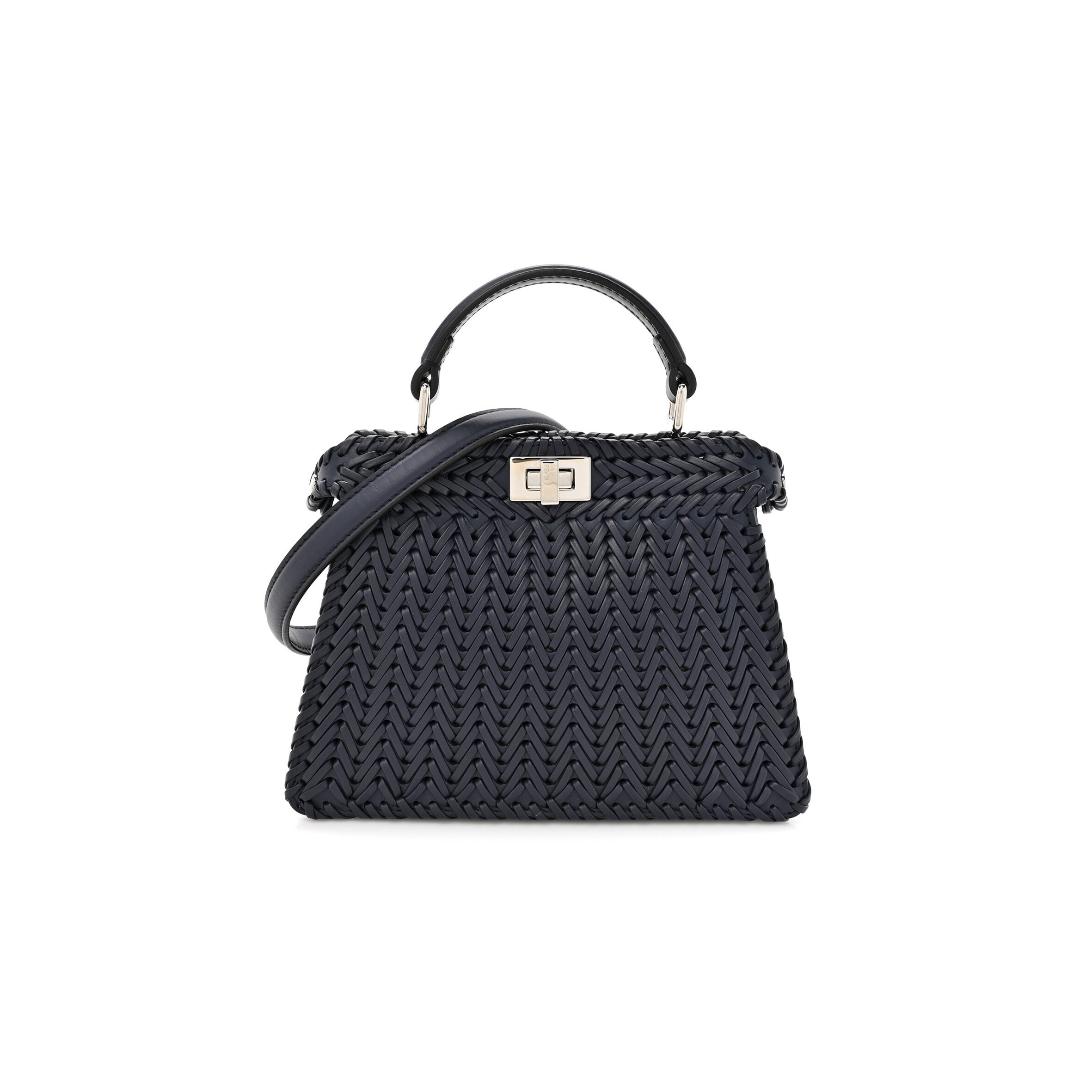 F**di PEEKABOO ISEEU  BRAIDED LEATHER BAG  (33*25*13cm) Master Quality