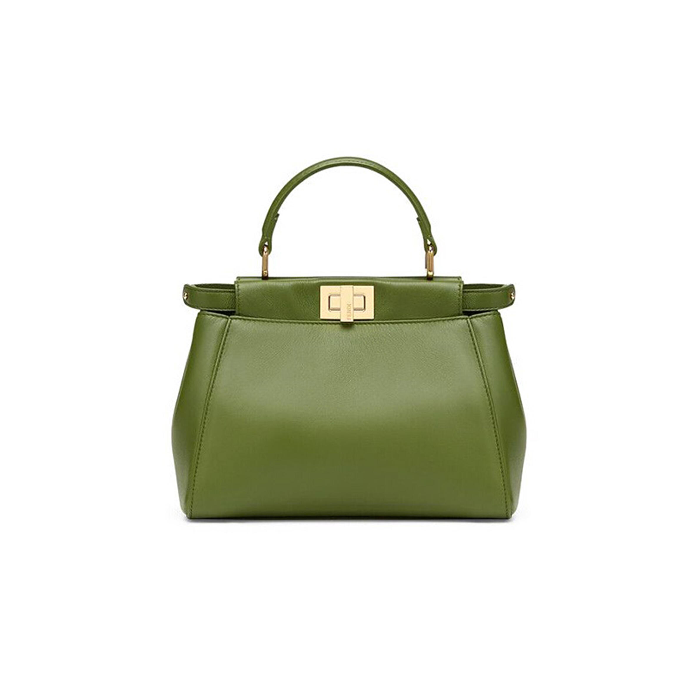 F**di FF NAPPA MINI PEEKABOO ICONIC SATCHEL BLACK (23*18*11cm) Master Quality