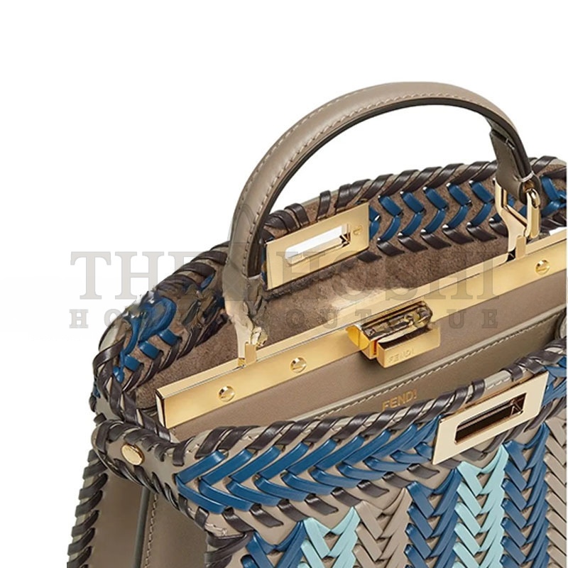 F**di PEEKABOO ISEEU LEATHER MULTICOLOUR 8BN327AS7EF1PPV (27*20*11cm) Master Quality