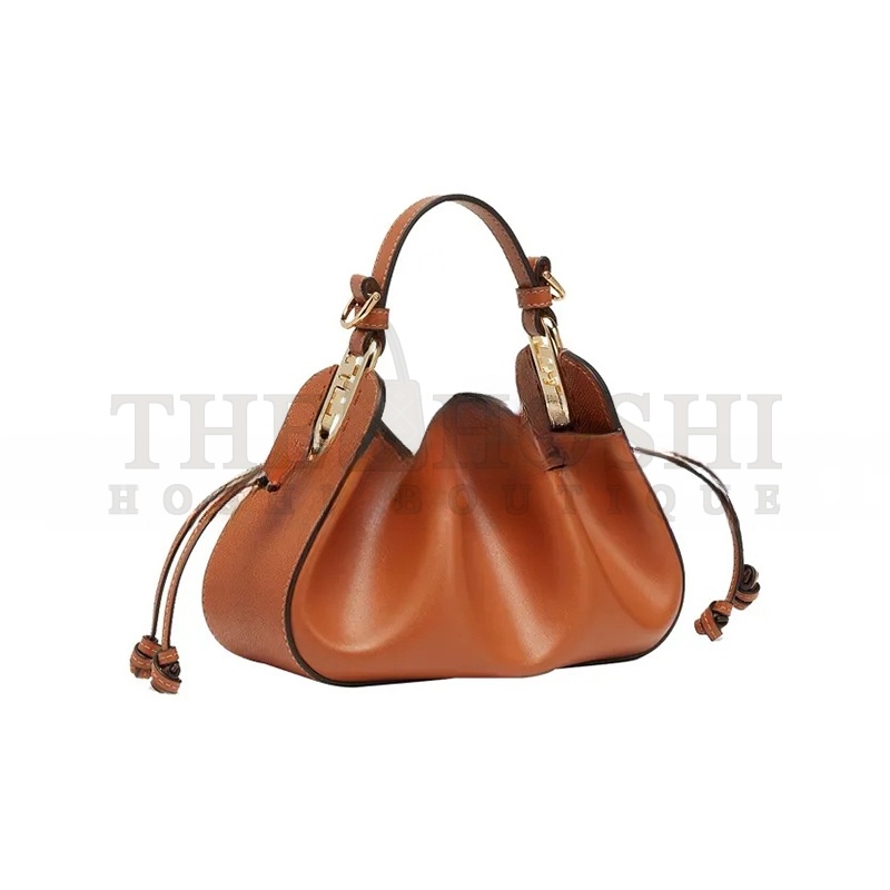 F**di POMODORINO MINI LEATHER HOBO BAG 8BS059AHWUF1C6J (24*14*9.5cm) Master Quality