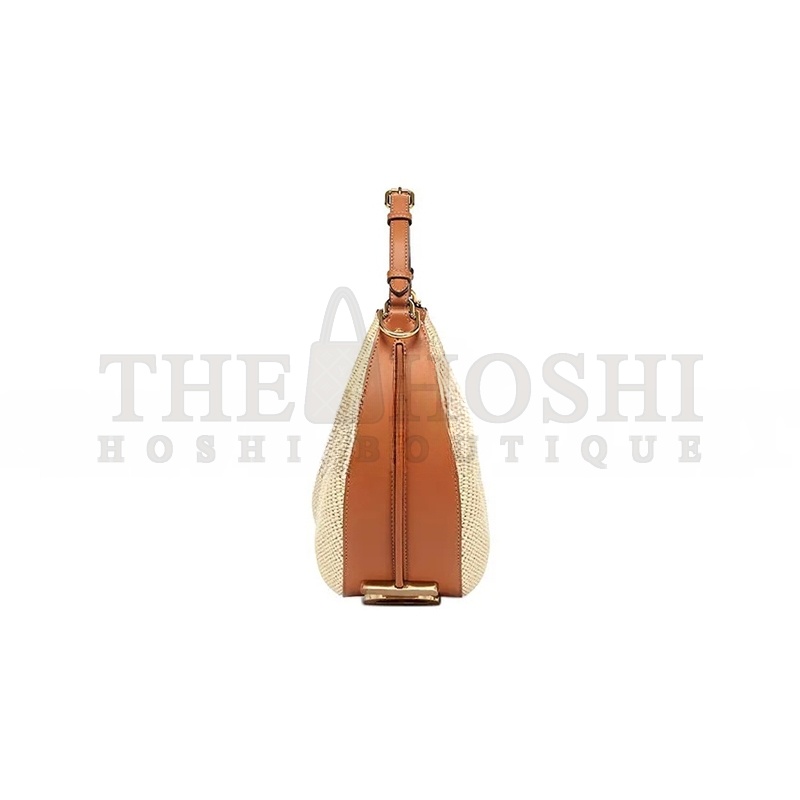 F**di SMALL HANDBAG F**diGRAPHY STRAW SHOULDER BAG 8BR798ANWBF1L27 (29*24.5*10cm) Master Quality