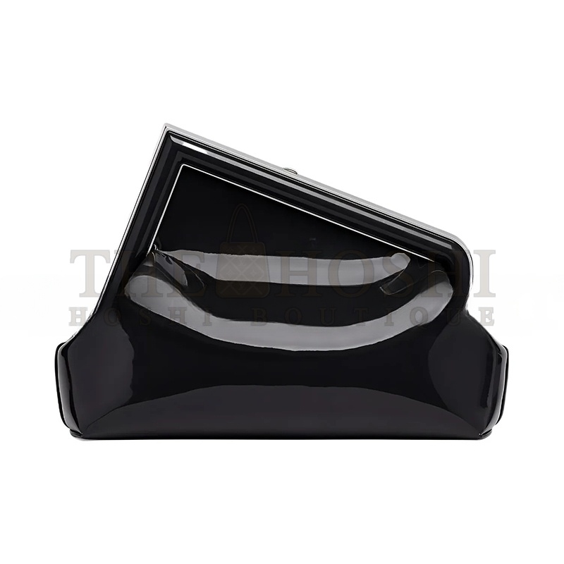 F**di FIRST MIDI OVERSIZED F METAL CLIP PATENT LEATHER SHOULDER CROSSBODY CLUTCH 8BP137ANSNF0GXN (32.5*23.5*15cm) Master Quality