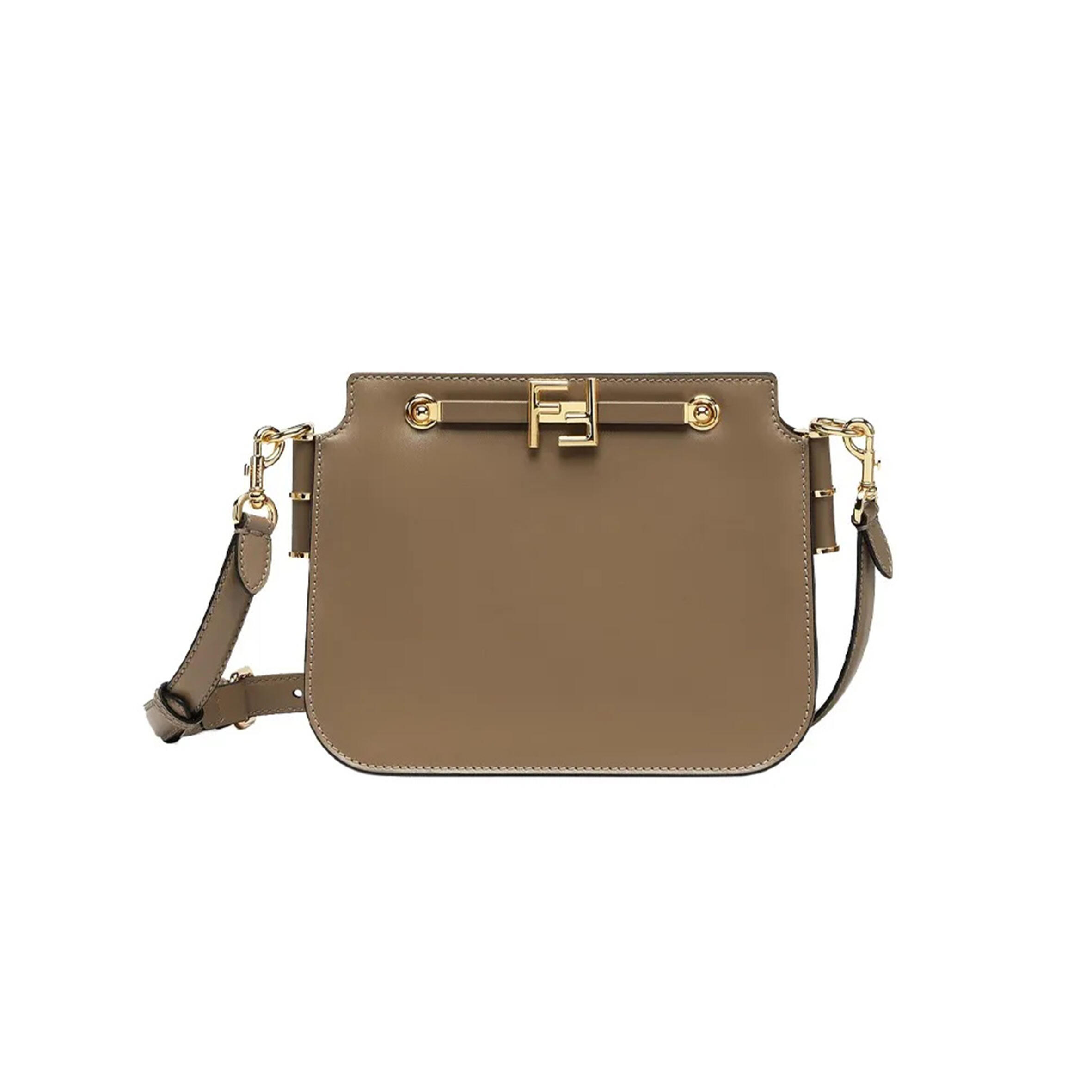 F**di VITELLO KING LUXOR F**di TOUCH SHOULDER BAG TARTUFO 8BT349AHK2F1F1M (26.5*19*10cm) Master Quality