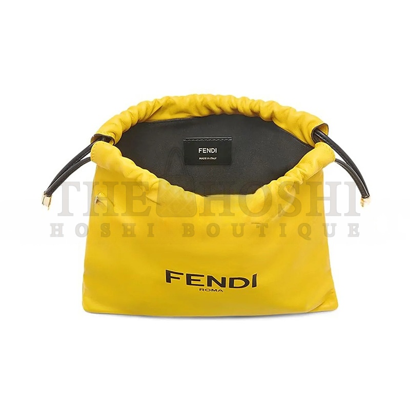 F**di SOFT NAPPA LOGO SMALL DRAWSTRING POUCH BAG 7VA510ADM9F0V3C (24*23*2cm) Master Quality
