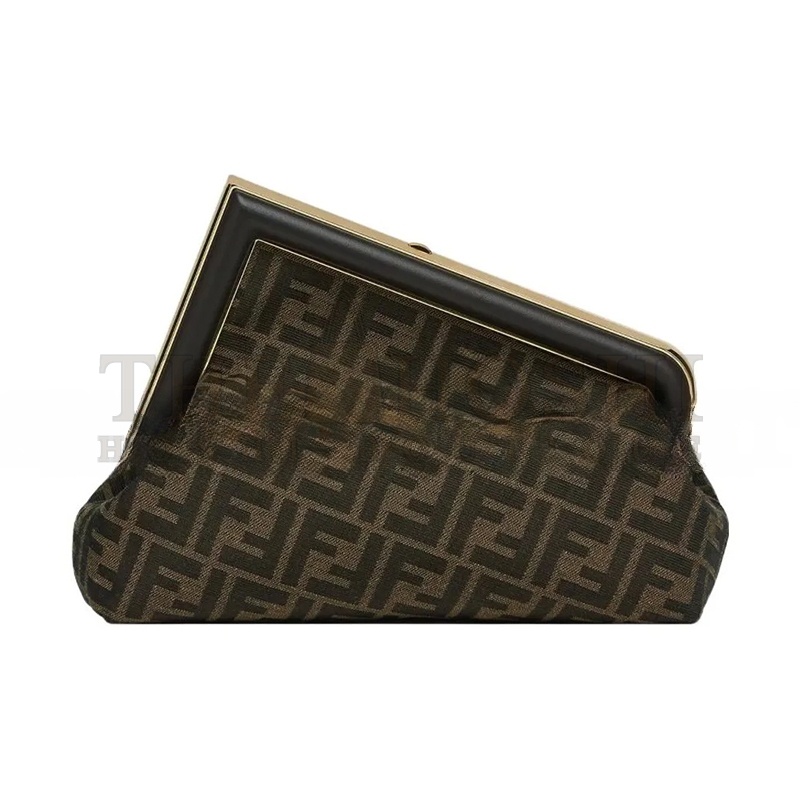 F**di ZUCCA FIRST SMALL CLUTCH BROWN SHOULDER BAG 8BP137AOQBF1GL7 (32.5*23.5*15cm) Master Quality