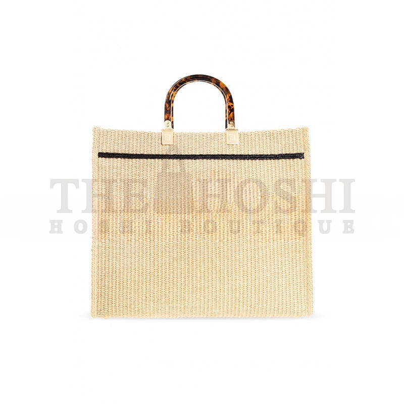 F**di BEIGE ‘SUNSHINE MEDIUM’ SHOPPER BAG (35*31*17cm) Master Quality