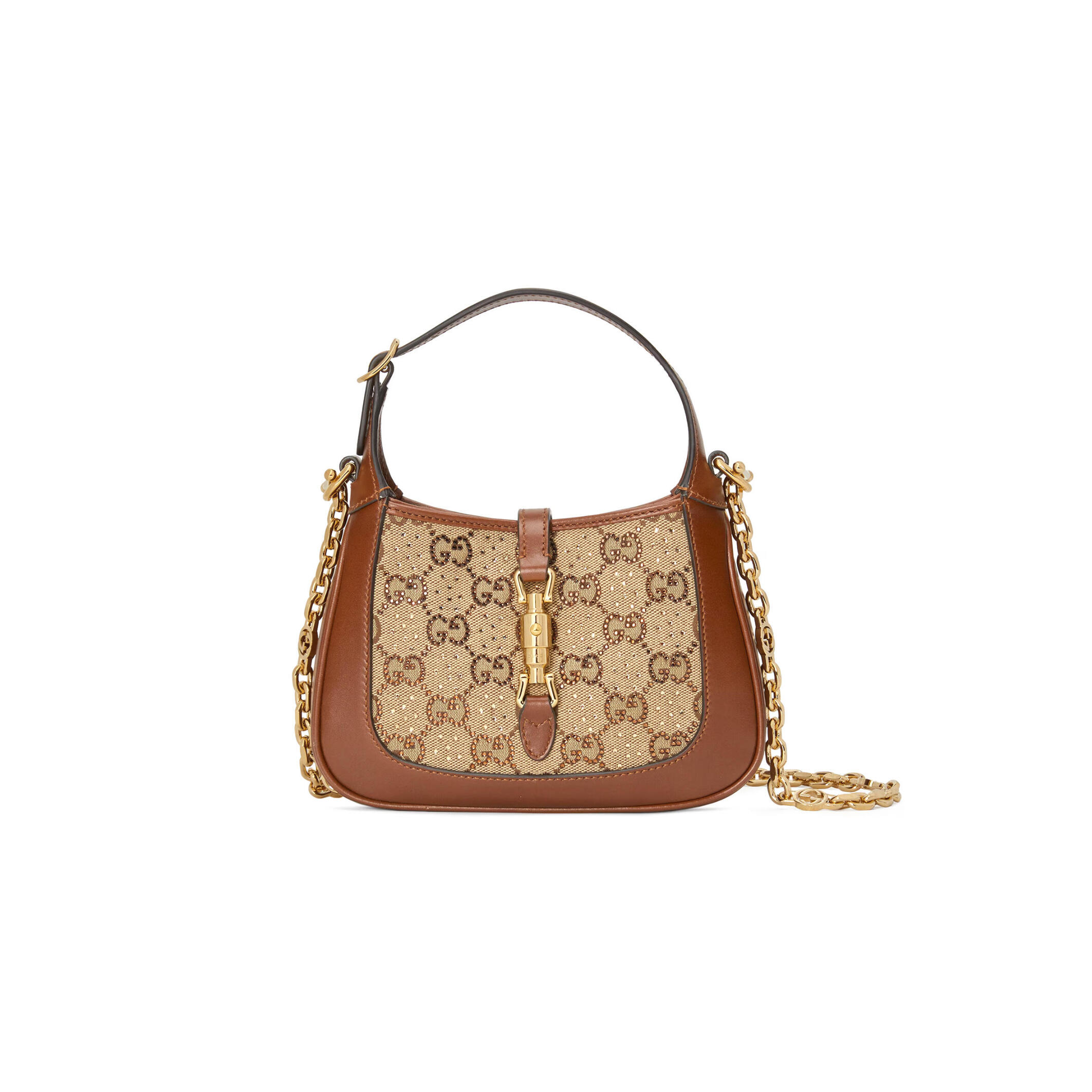 Gvc*1 JACKIE 1961 CRYSTALS MINI BAG ‎675799 (19*13*3cm) Master Quality