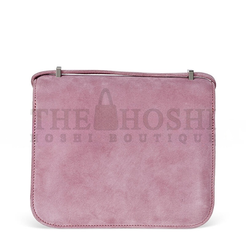 H**me5 MASTER A ROSE INDIENNE VEAU DOBLIS SUEDE MINI CONSTANCE WITH PALLADIUM HARDWARE 436576 (18*14.5*6cm) Master Quality