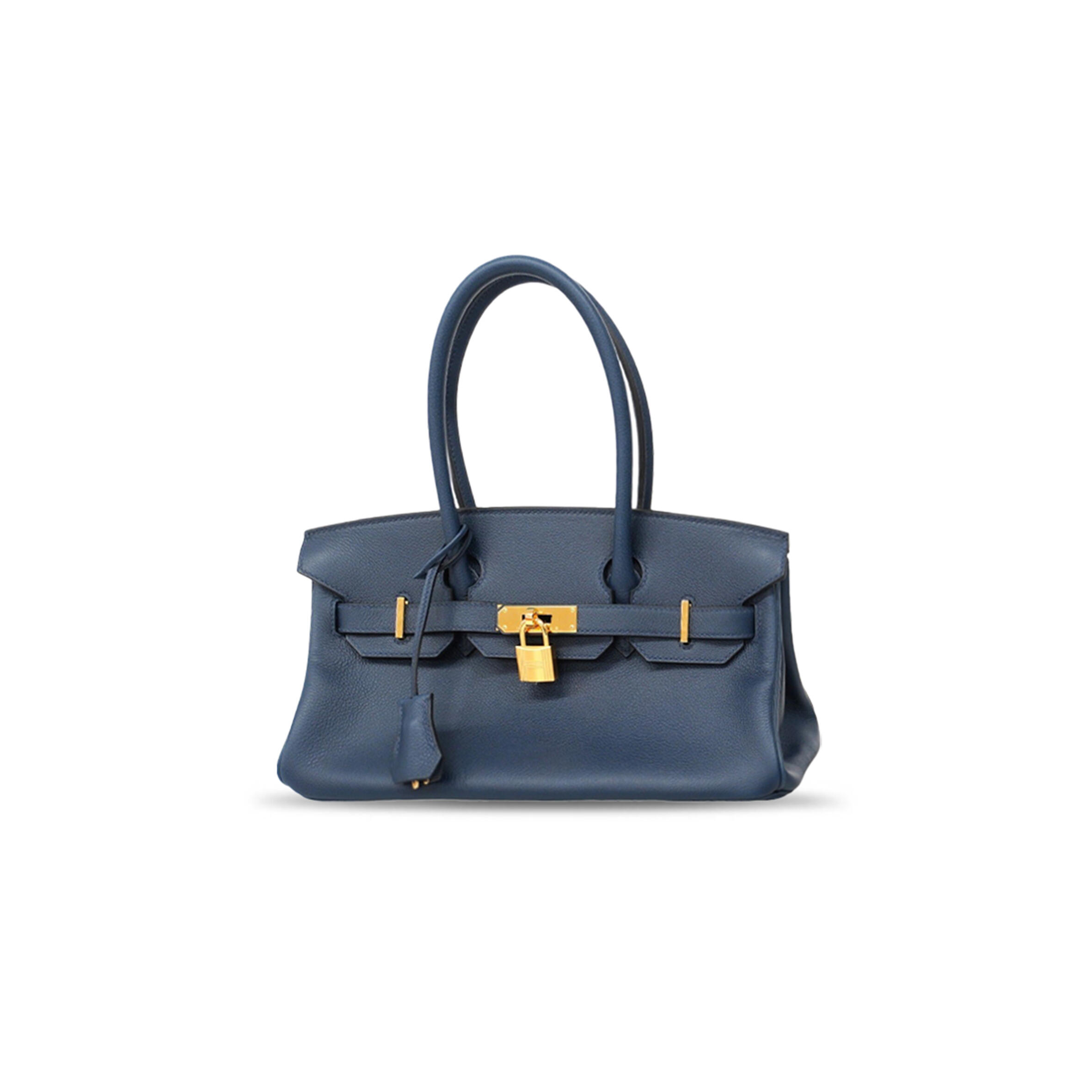 H**me5 BIRKIN 29 EVERCOLOR SHOULDER BAG BLUE INDIGO (29*18*14cm) Master Quality