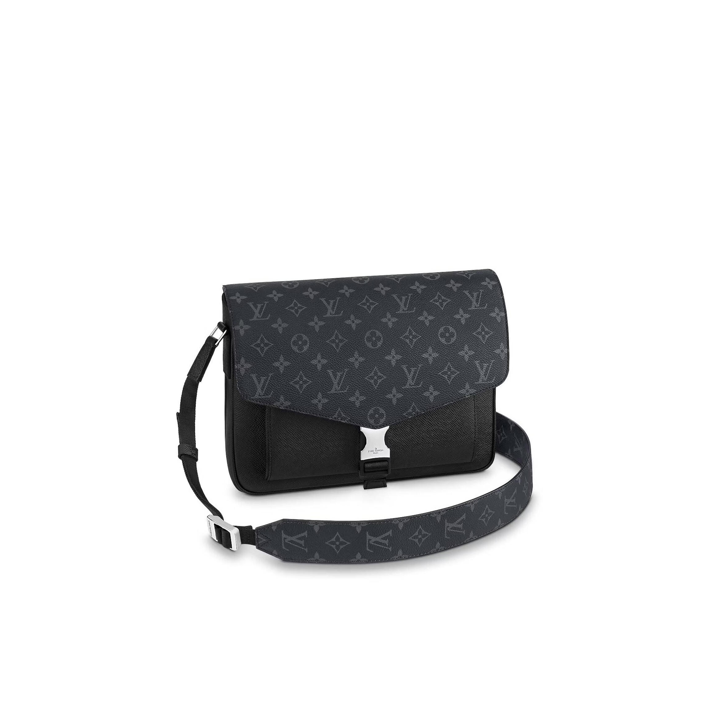 L0vis Vvtt0n SHOULDER BAG MESSENGER BLACK GRAY TAIGARAMA MONOGRAM ECLIPSE M30746 (33*29*11.5cm) Master Quality