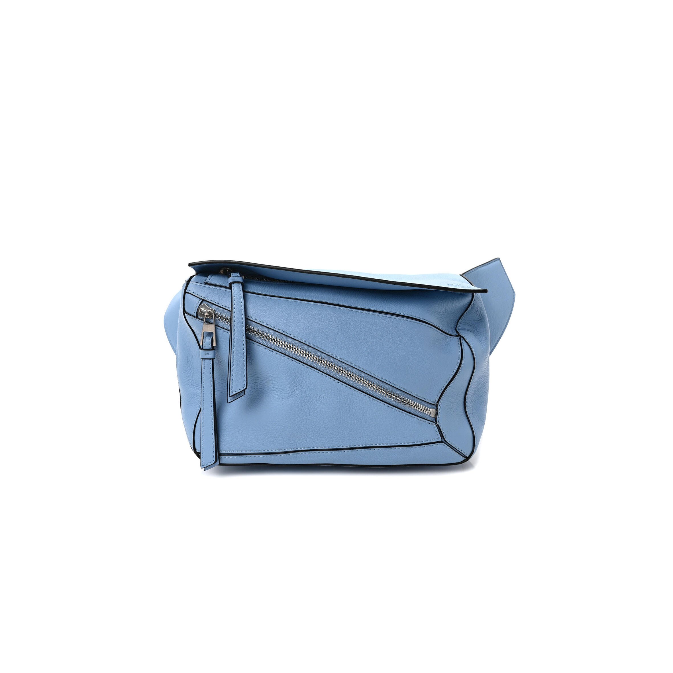 L0ew* CALFSKIN SMALL PUZZLE BUMBAG OLYMPIC BLUE (23*15*10cm) Master Quality