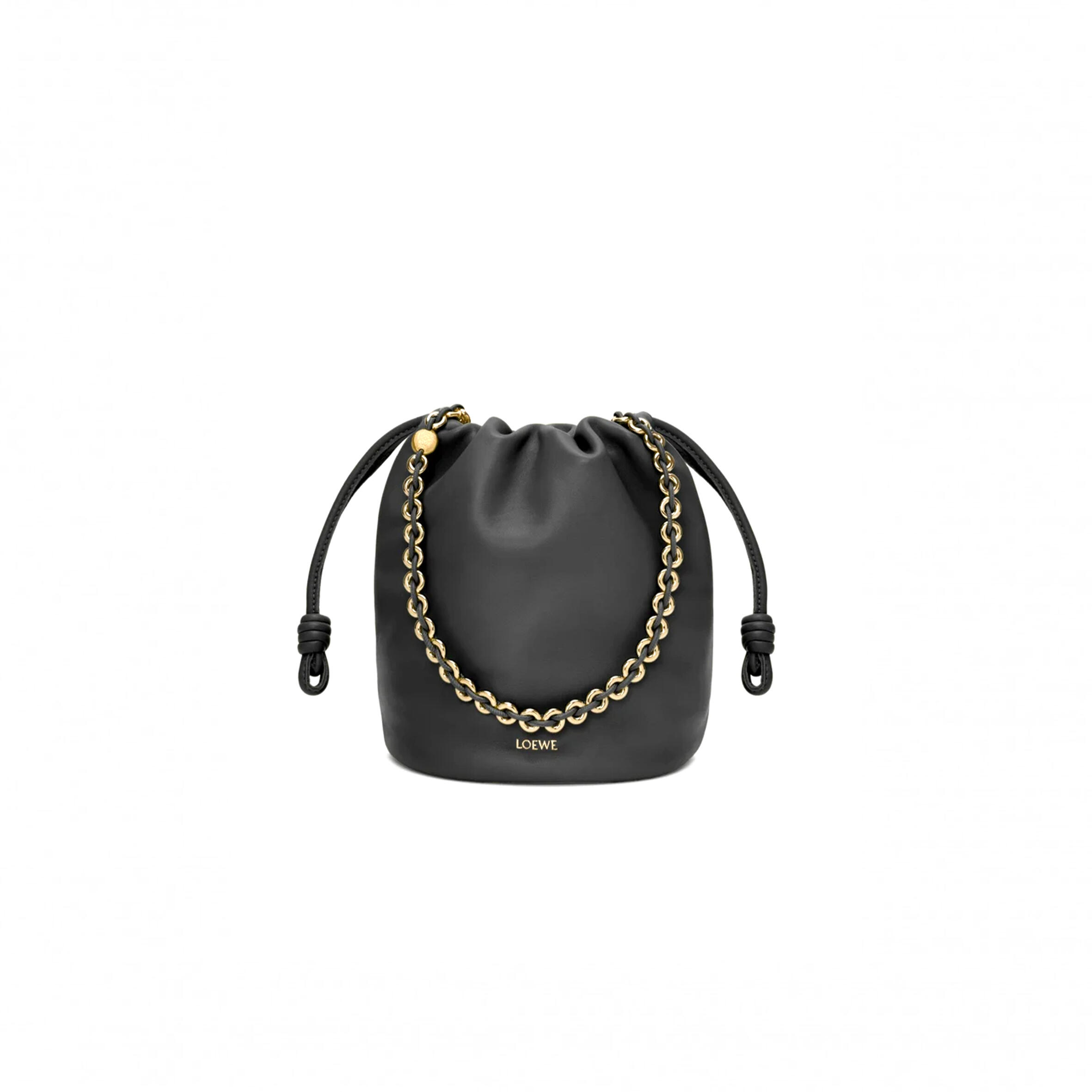 L0ew* FLAMENCO PURSE BUCKET IN MELLOW NAPPA LAMBSKIN A411FPBX02-1100 (32*24*17cm) Master Quality