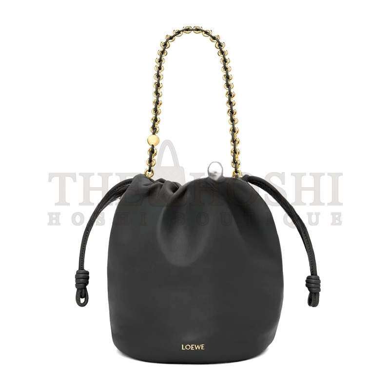 L0ew* FLAMENCO PURSE BUCKET IN MELLOW NAPPA LAMBSKIN A411FPBX02-1100 (32*24*17cm) Master Quality