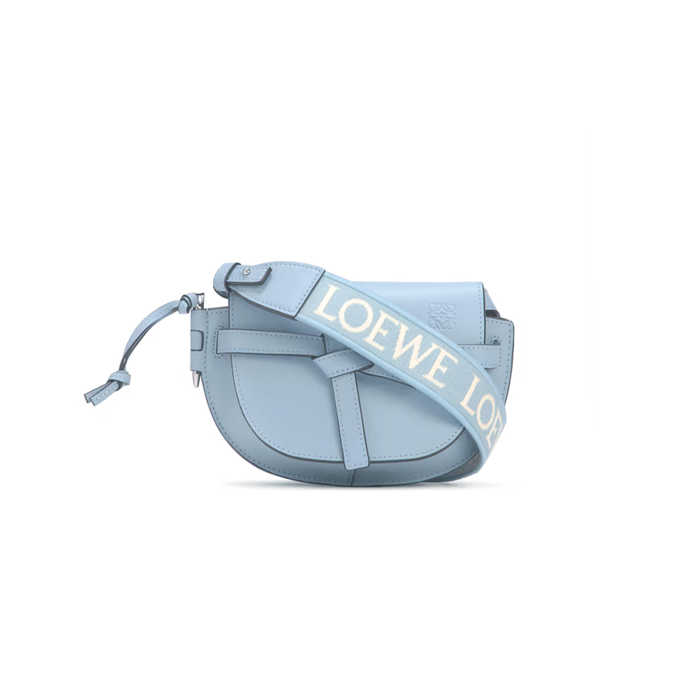 L0ew* MINI GATE DUAL BAG IN SOFT CALFSKIN AND JACQUARD A650N46X13-5265 (21*12.5*9.5cm) Master Quality