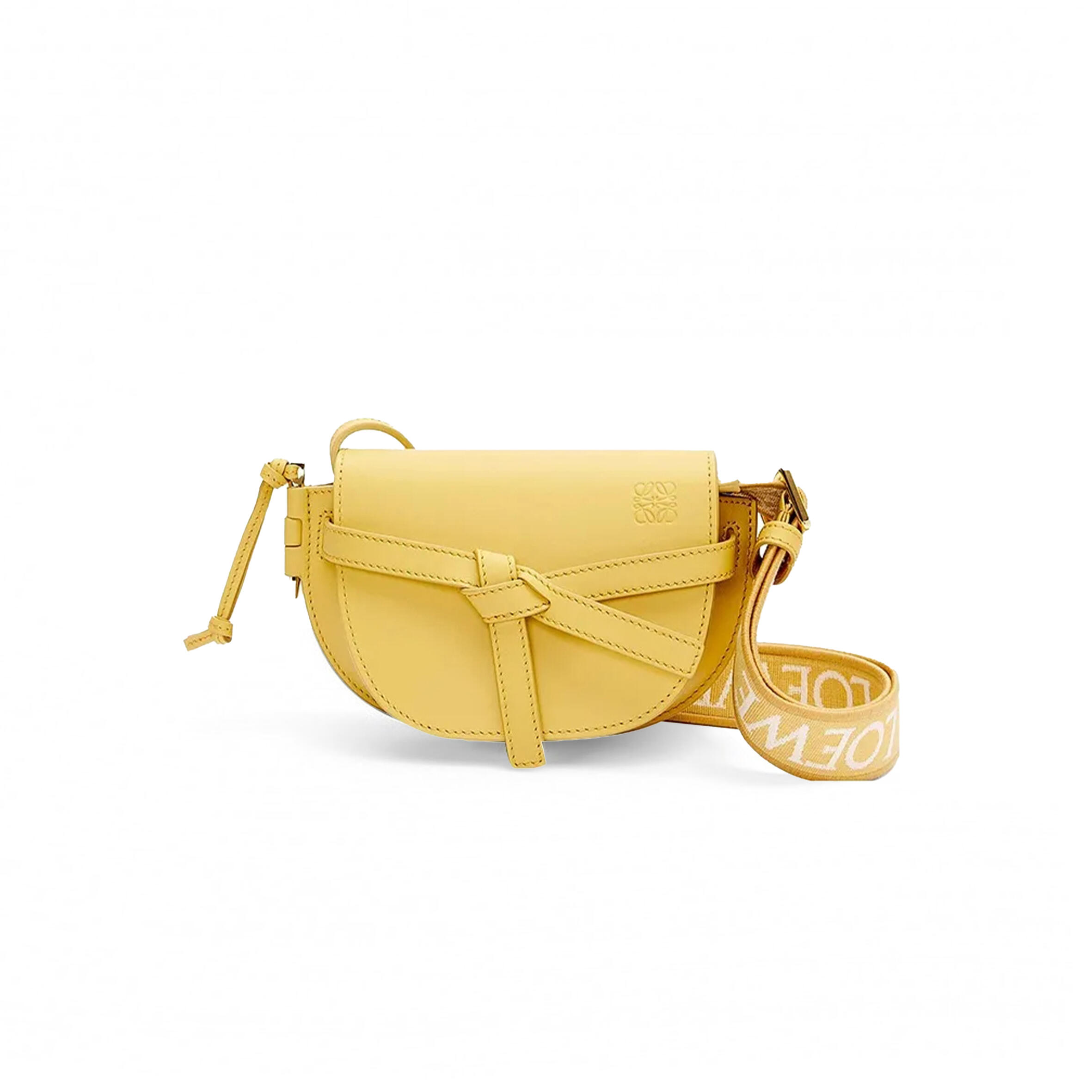 L0ew* MINI GATE DUAL BAG IN SOFT CALFSKIN AND JACQUARD A650N46X13-7969 (21*12.5*9.5cm) Master Quality