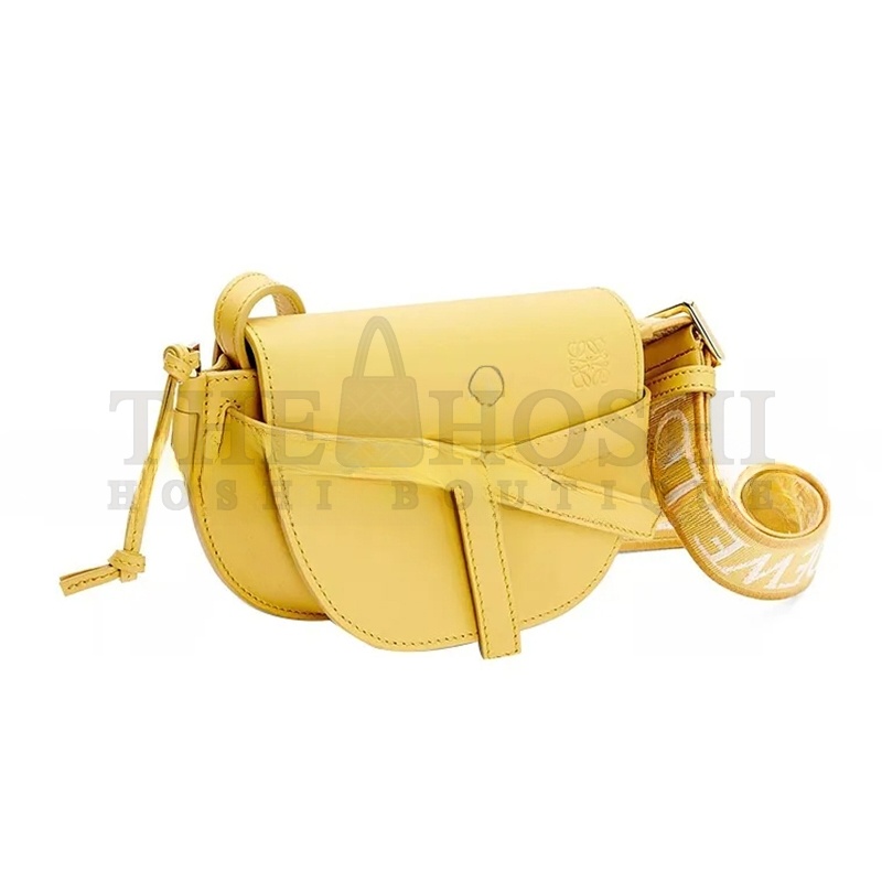 L0ew* MINI GATE DUAL BAG IN SOFT CALFSKIN AND JACQUARD A650N46X13-7969 (21*12.5*9.5cm) Master Quality