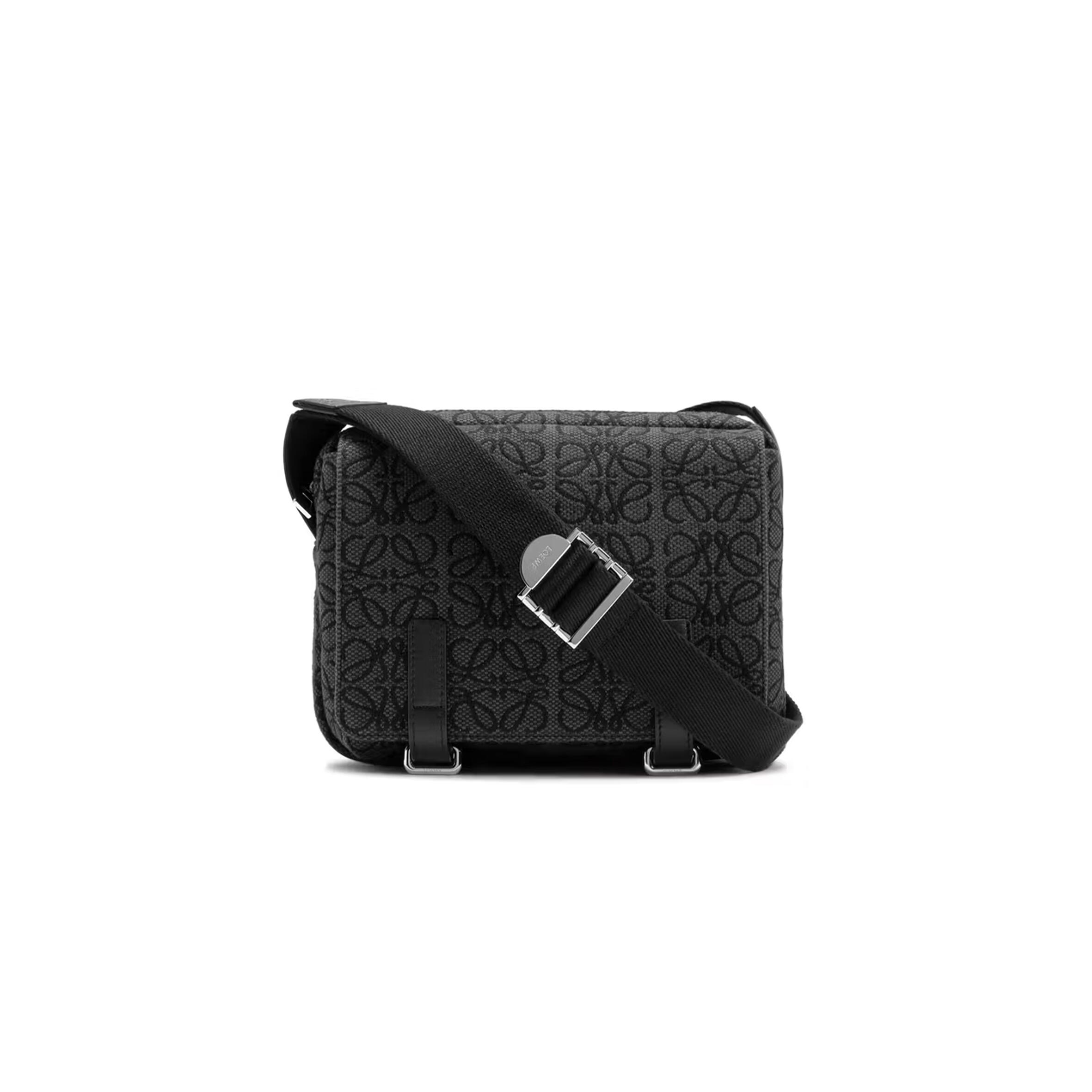 L0ew* MILITARY XS ANAGRAM IN SOFT CALFSKIN AND JACQUARD B553A72X16-1268 (23*18*9cm) Master Quality