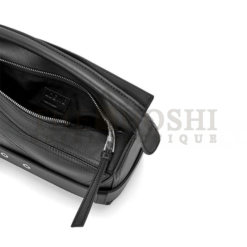 L0ew* SMALL PUZZLE BIKER BAG IN SHINY CALFSKIN A510S21XC7 (24*16.5*10.5cm) Master Quality