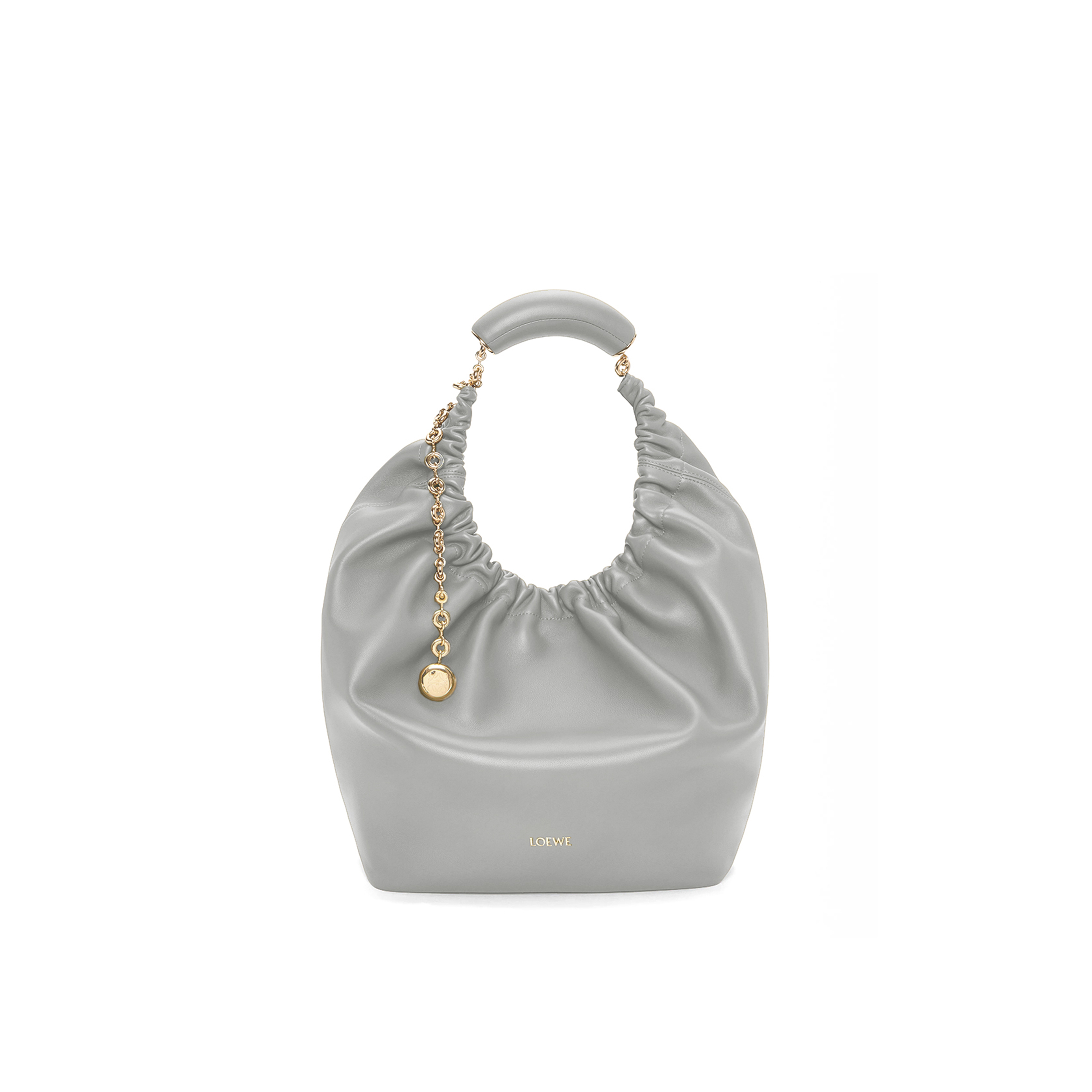 L0ew* MEDIUM SOFT NAPPA SHEEP LEATHER SQUEEZE BAG A914Q37X01-9583 (34*33*13.5cm) Master Quality